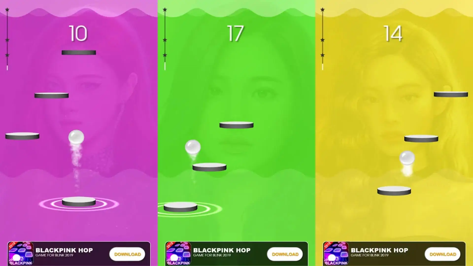 BLACKPINKJumperTiles：KPOPBeatJumpingHopUp