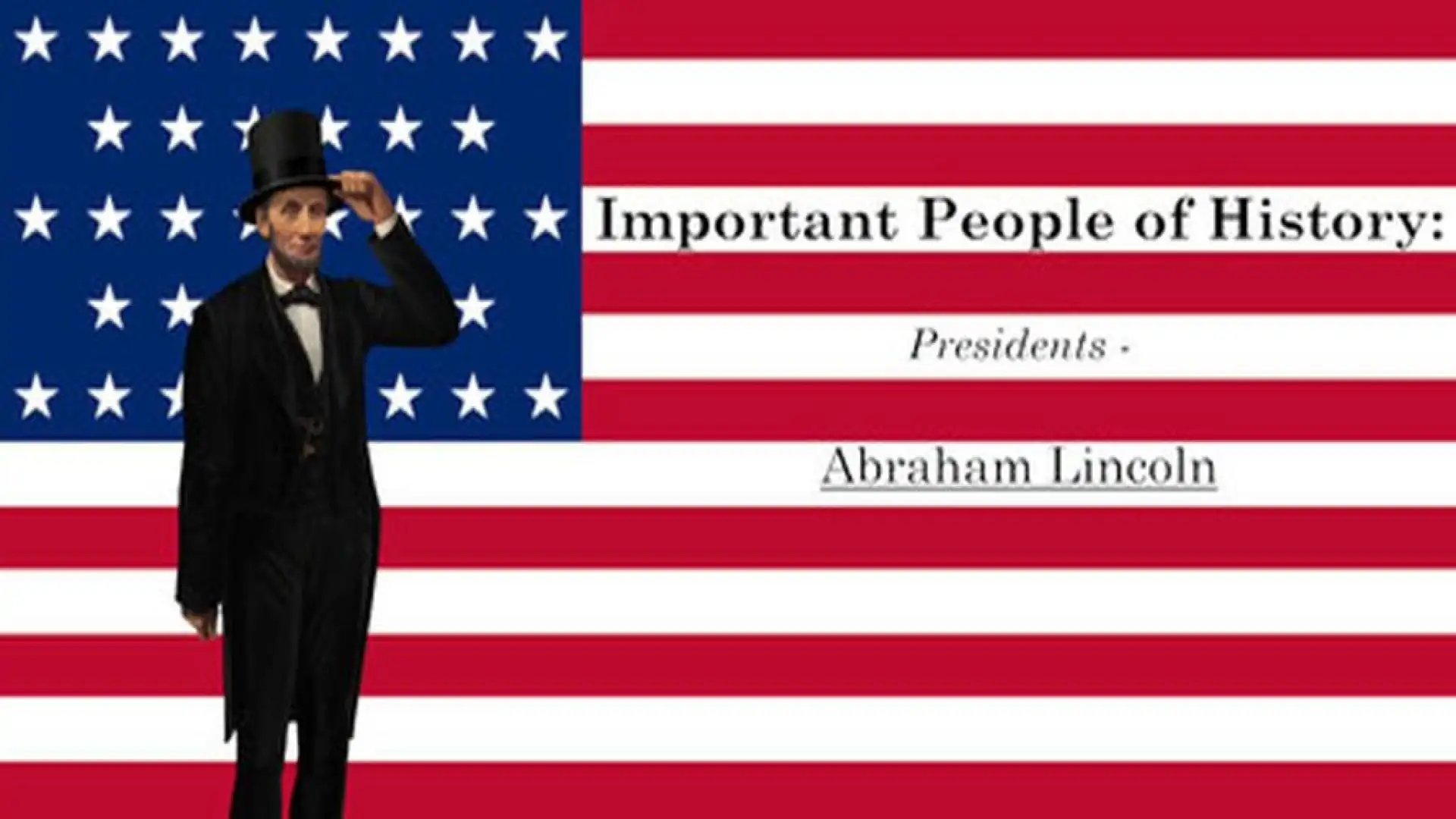 Important People of History: Presidents - Abraham Lincoln