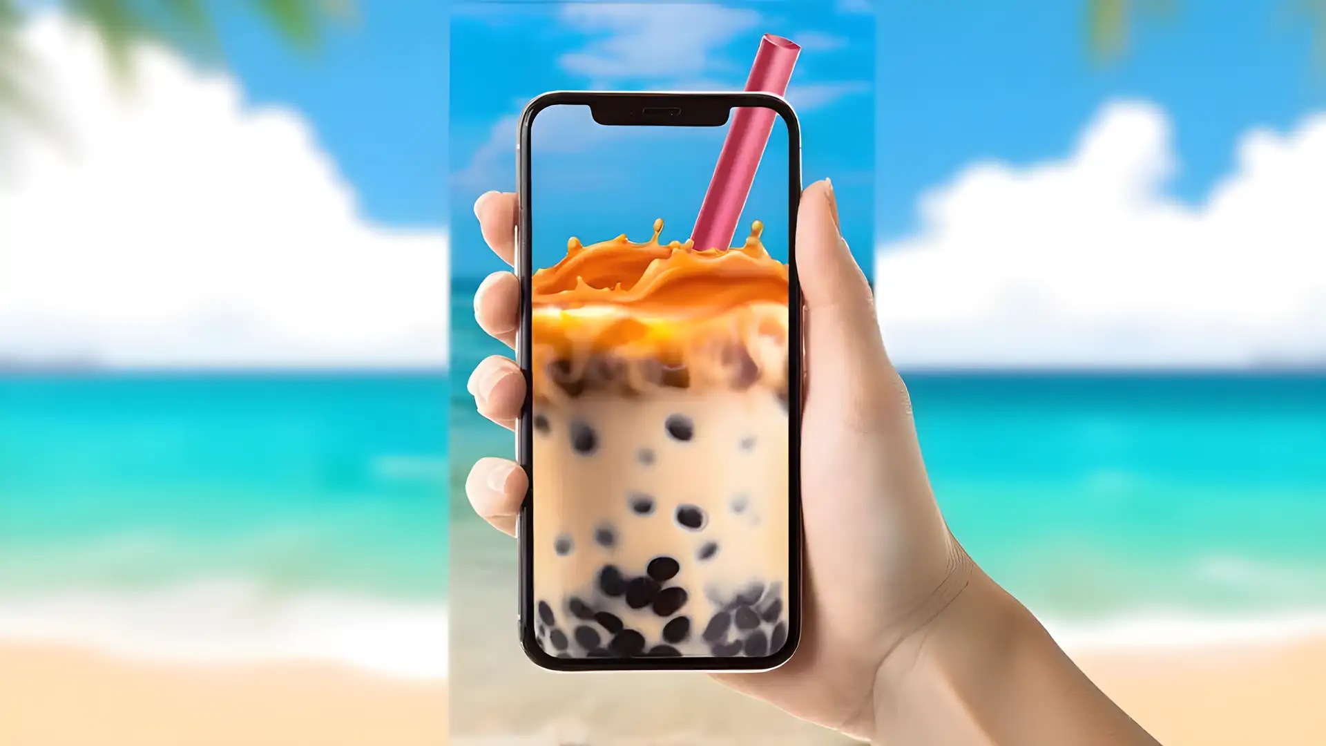 DIY虚拟珍珠奶茶