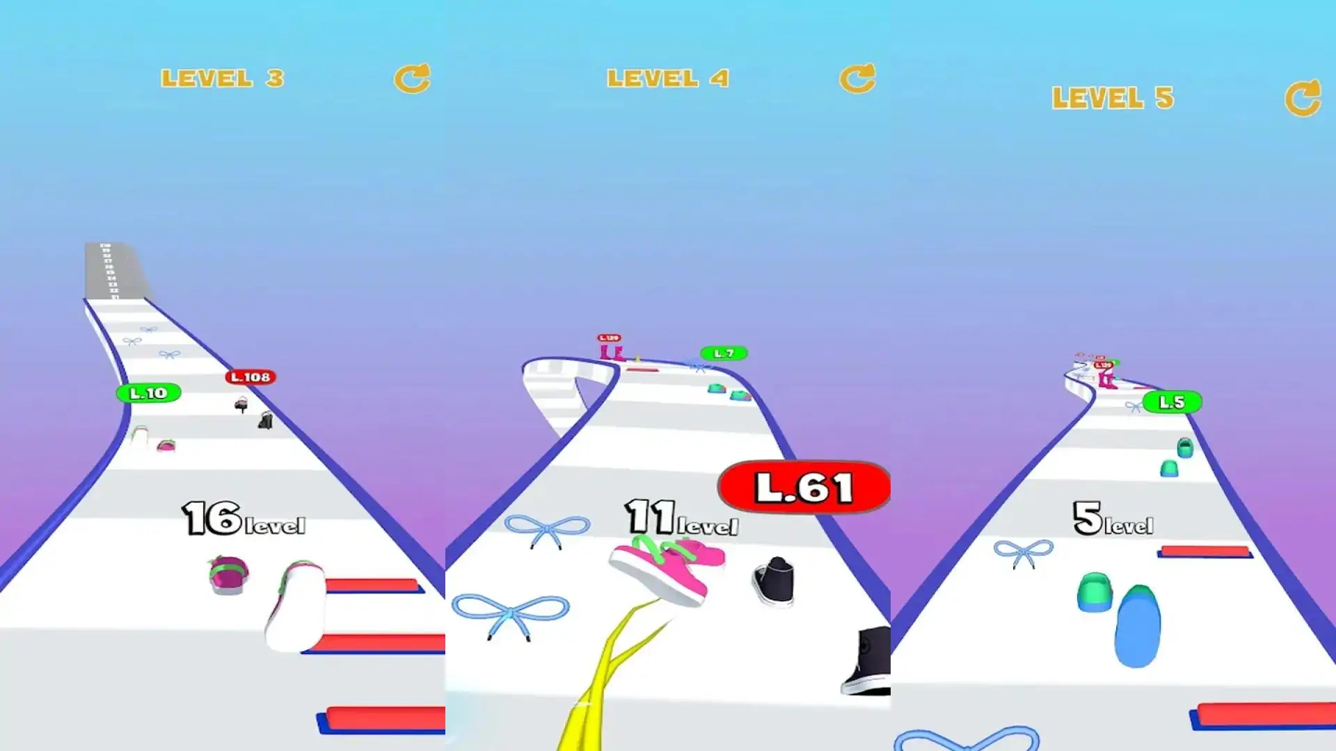 跑鞋比赛3D
