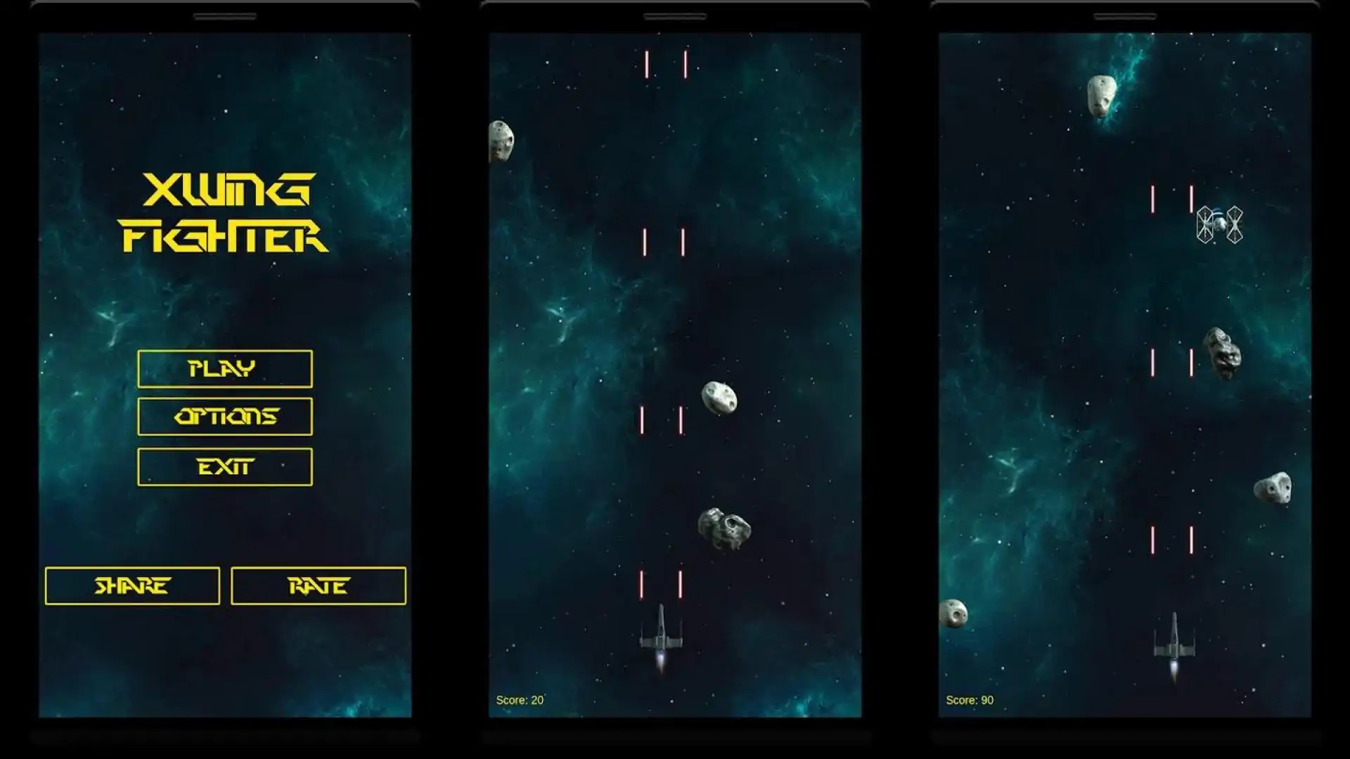 XWing战斗机街机游戏
