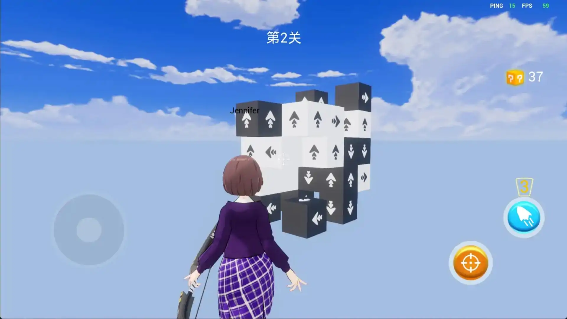 飞行模拟器射击方块