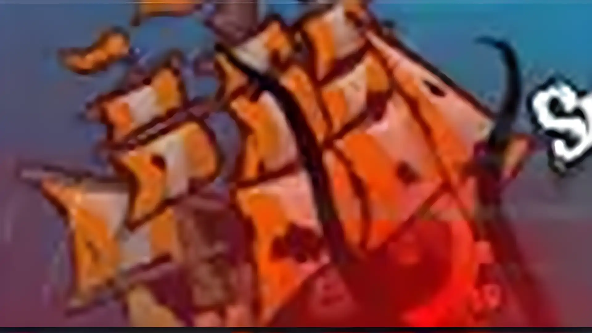 战船大战海怪