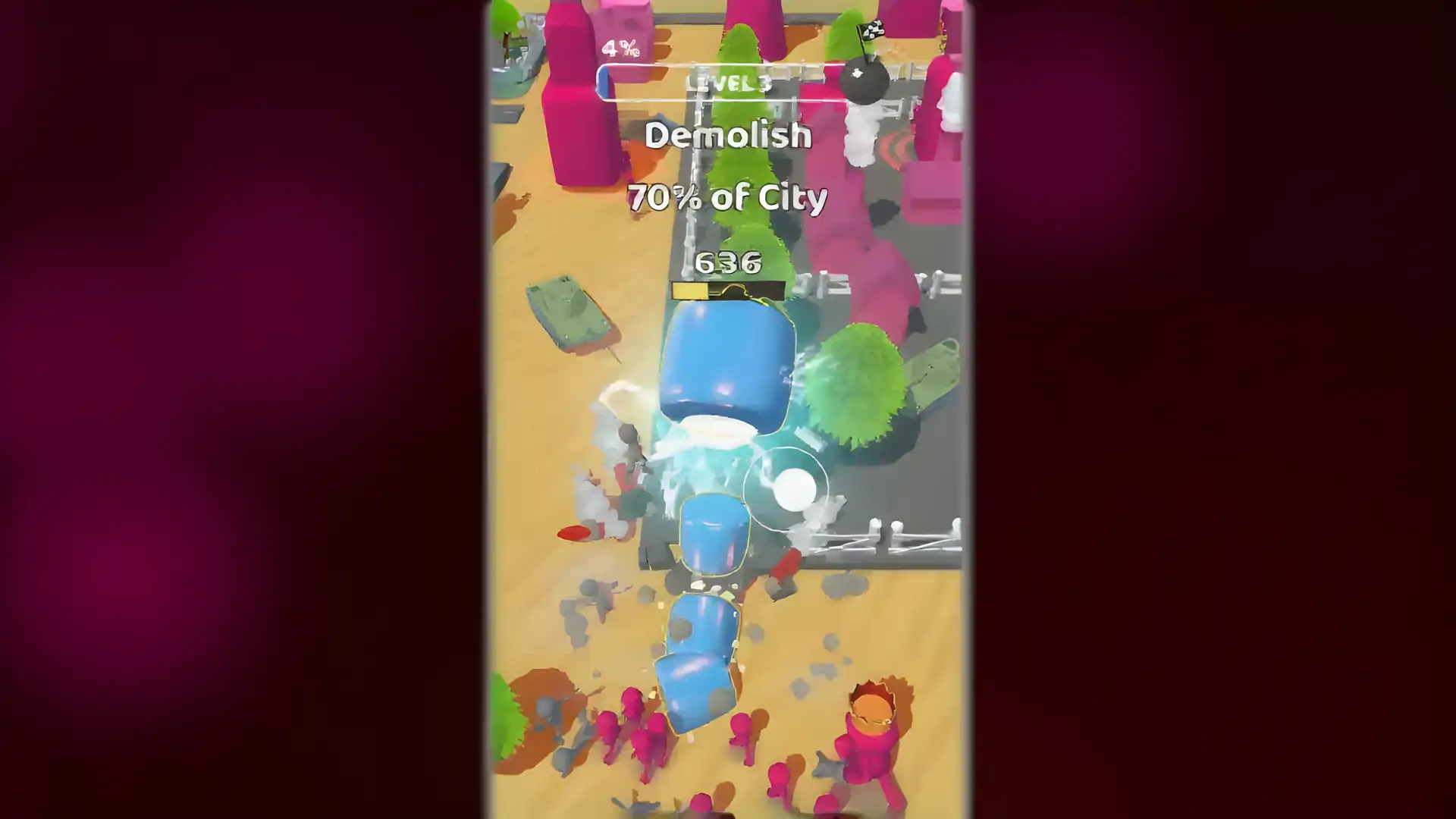 蠕虫城拆除3D