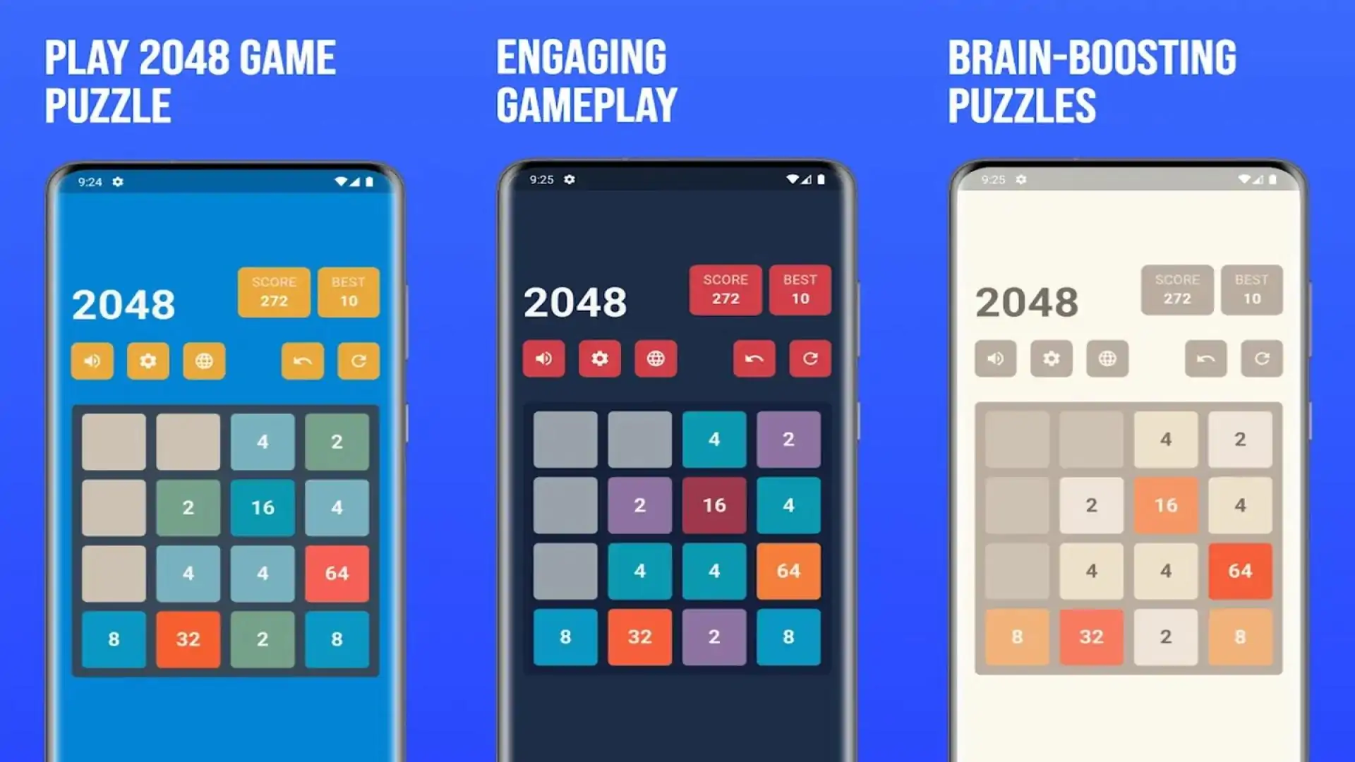 玩2048益智游戏