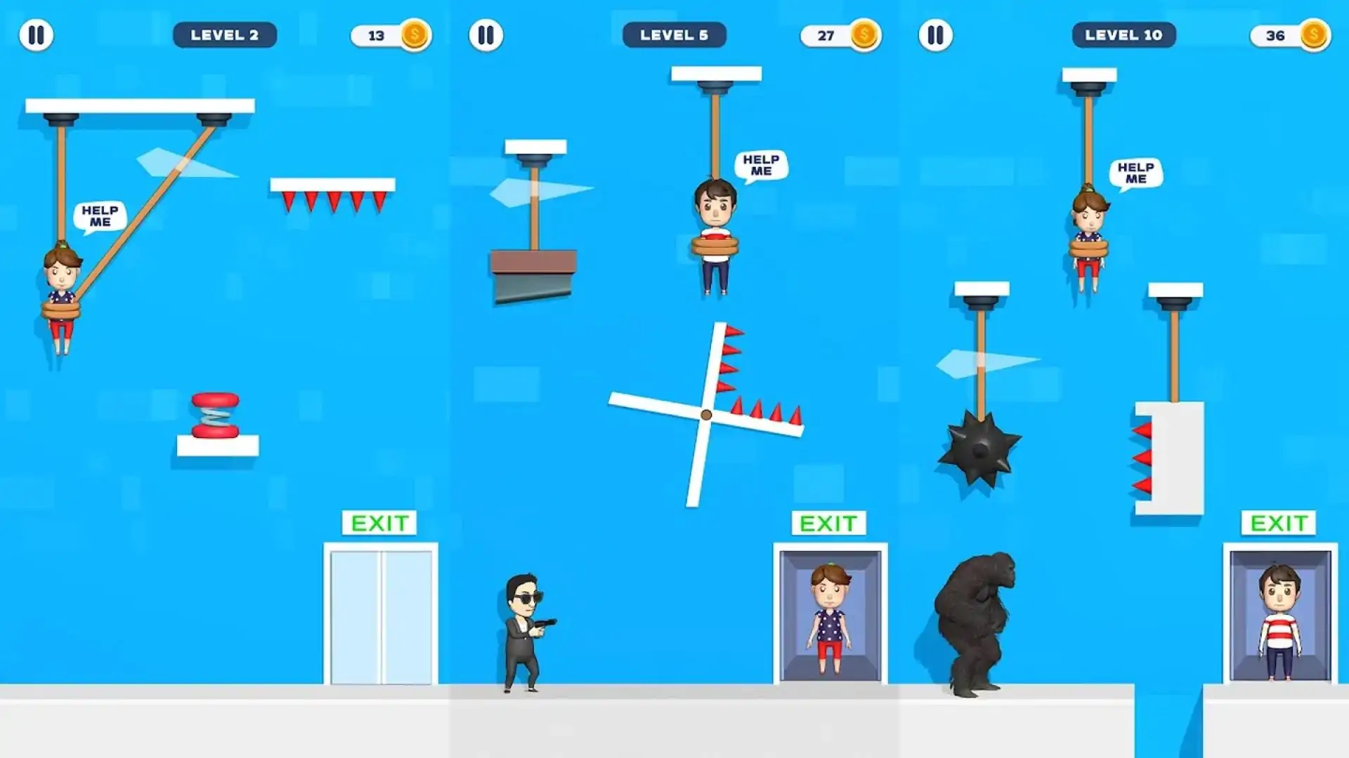 救援情侣-割绳游戏RopeCutGames