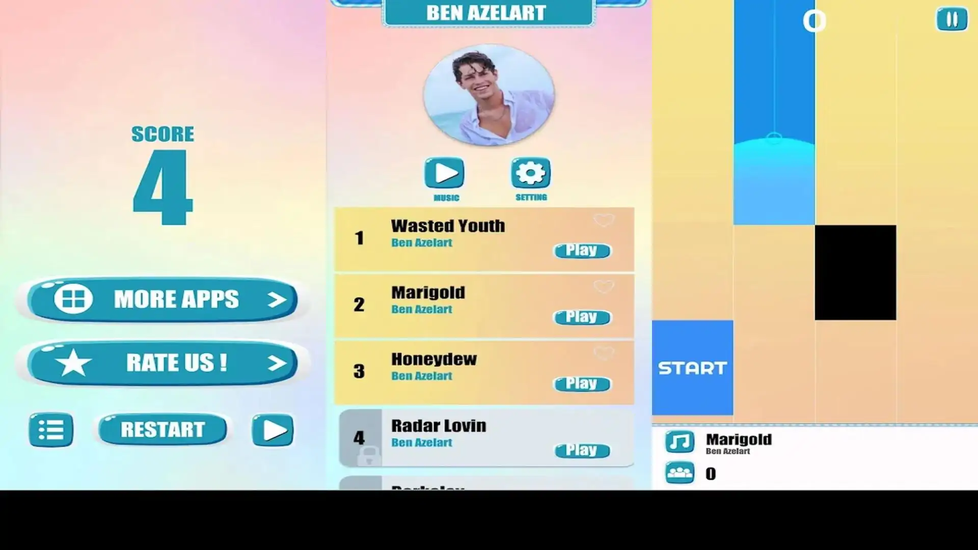 BenAzelart音乐方块游戏