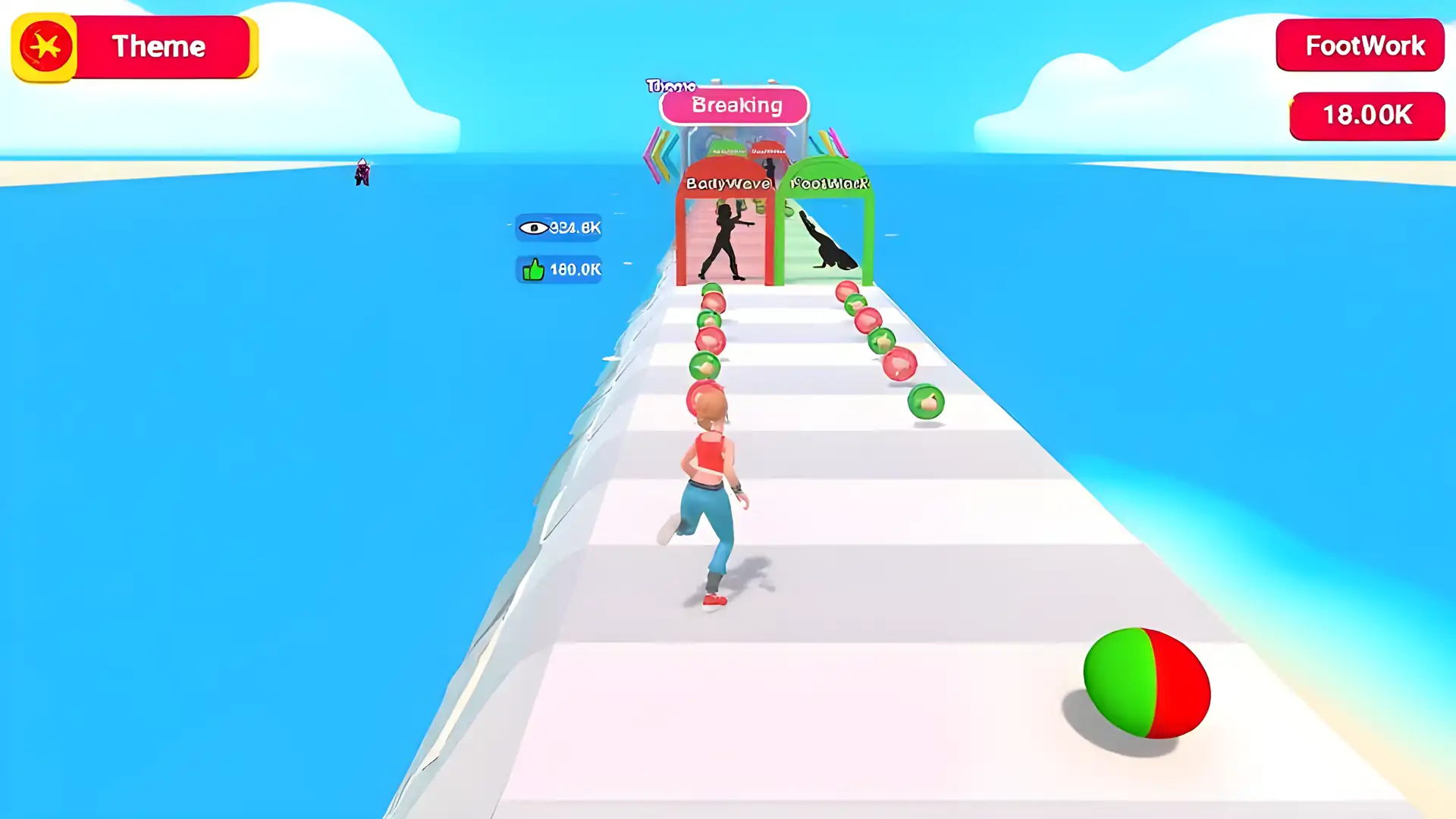 跳舞战跑3D