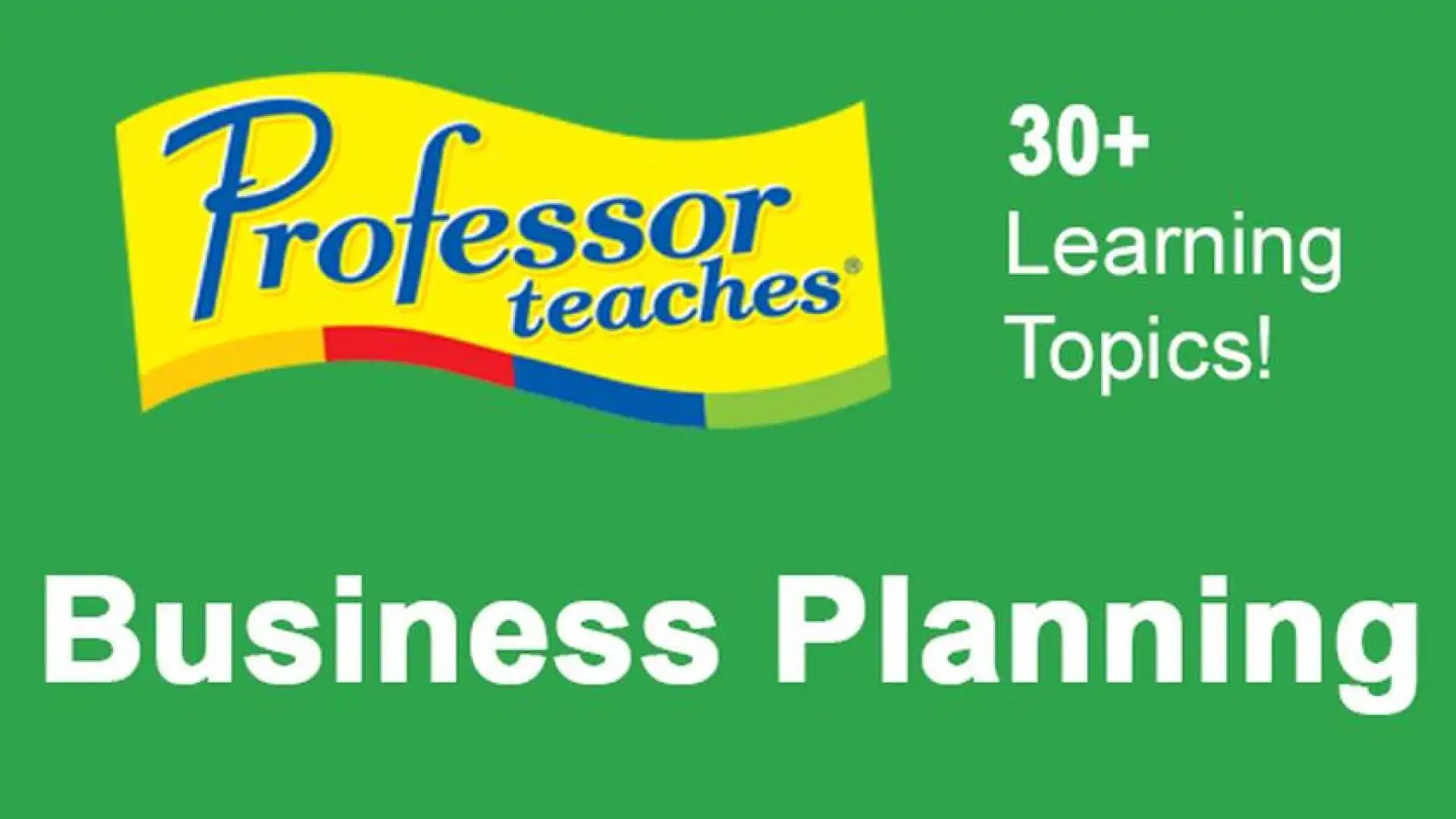 Professor Teaches Business Planning