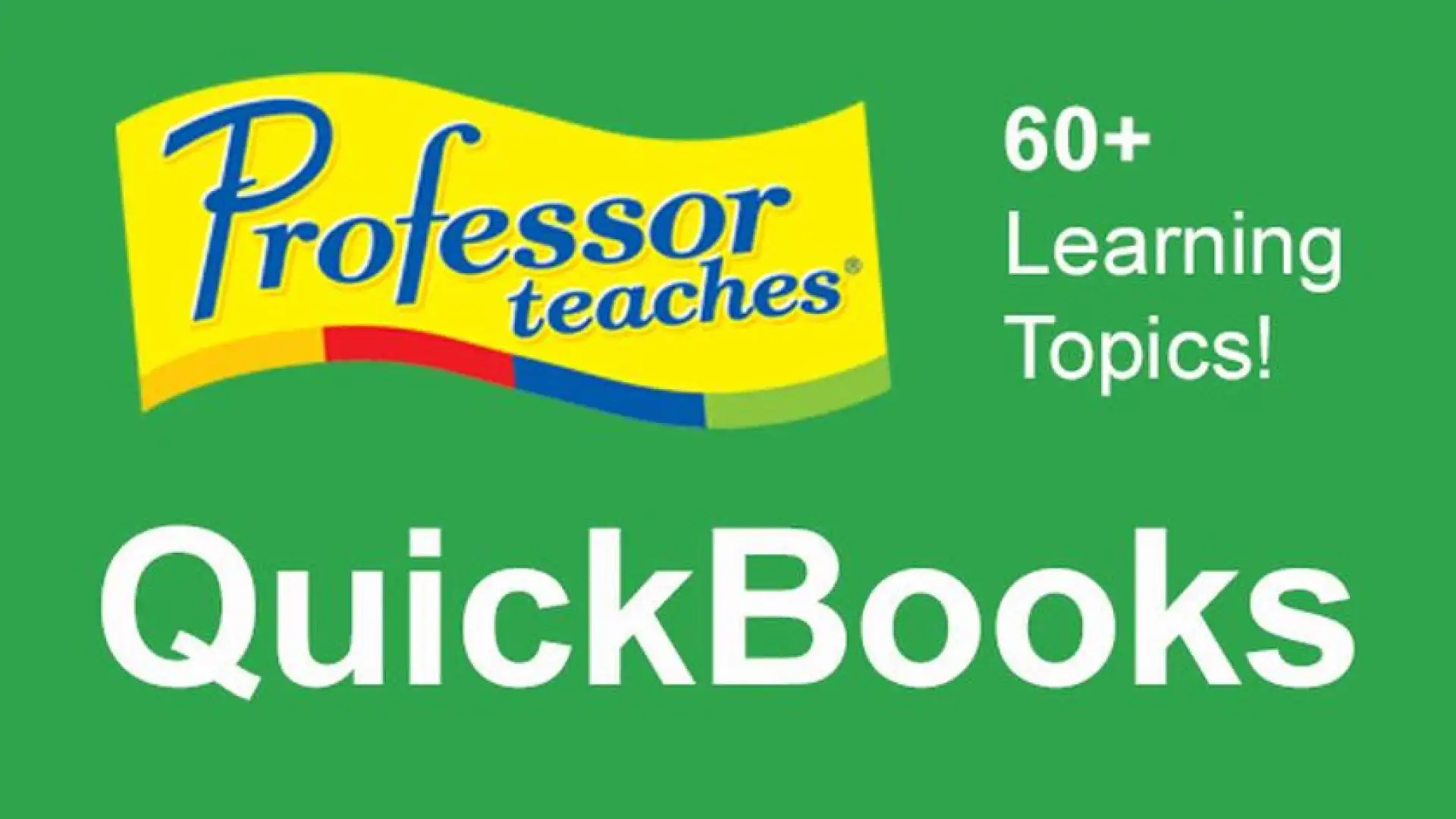 Professor Teaches QuickBooks 2019