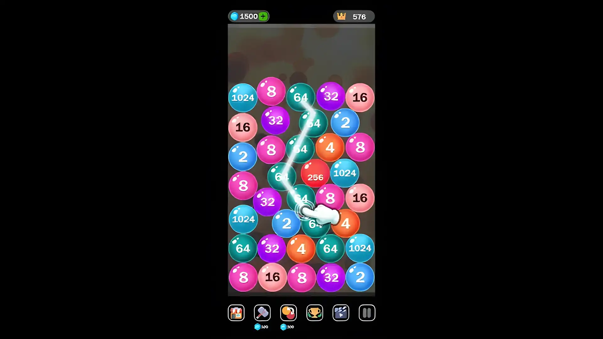 泡泡爆破-球合并2048