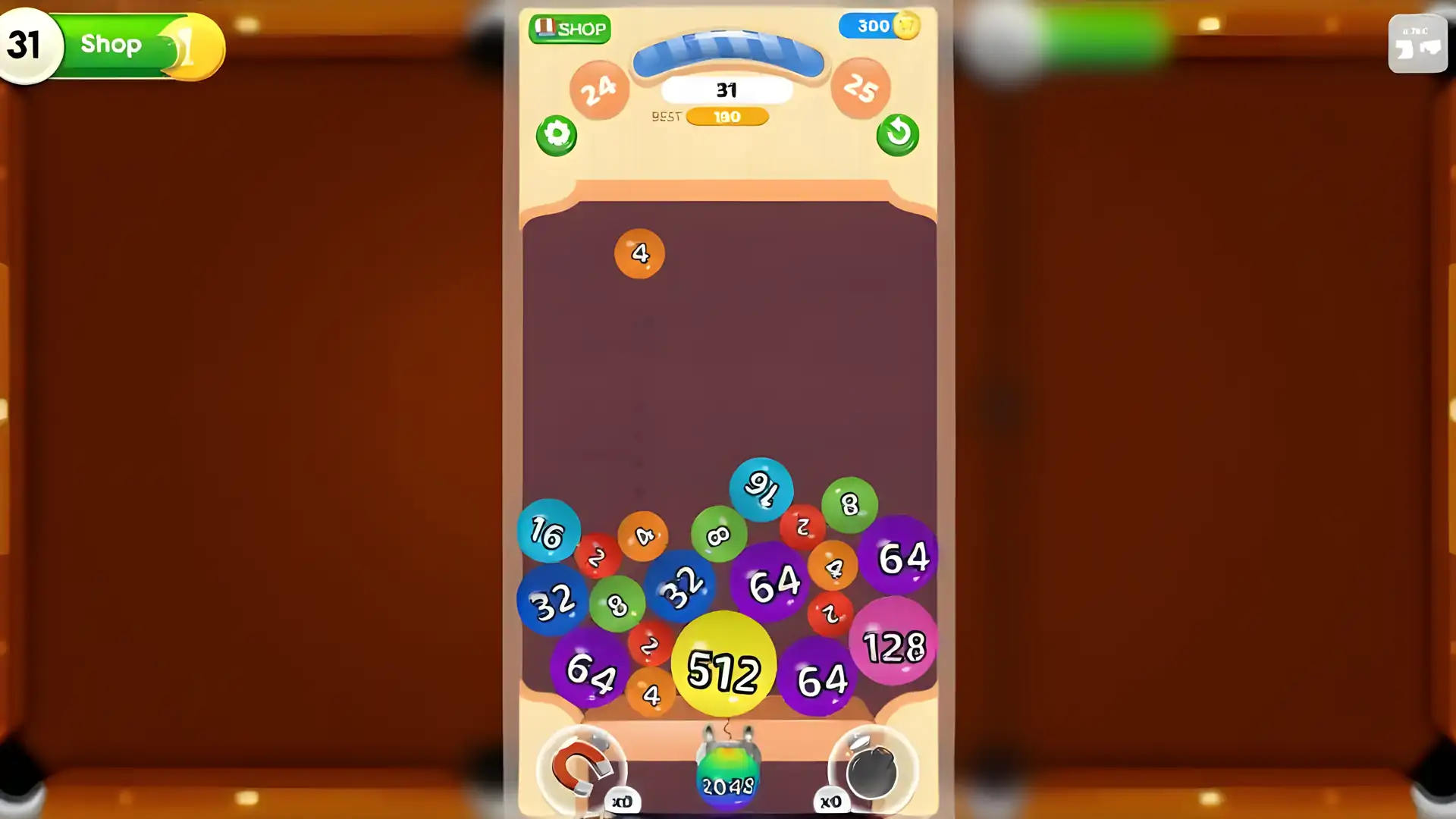 2048个球