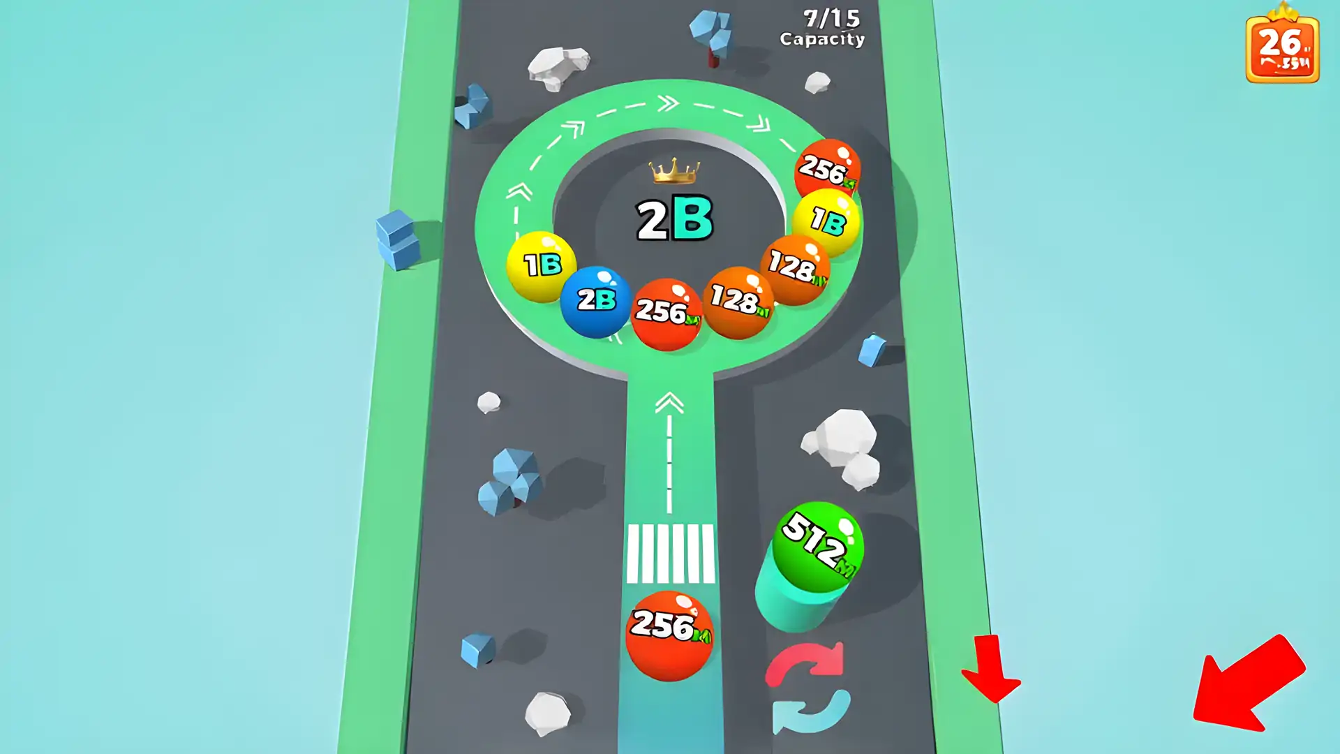 球交通：2048合并
