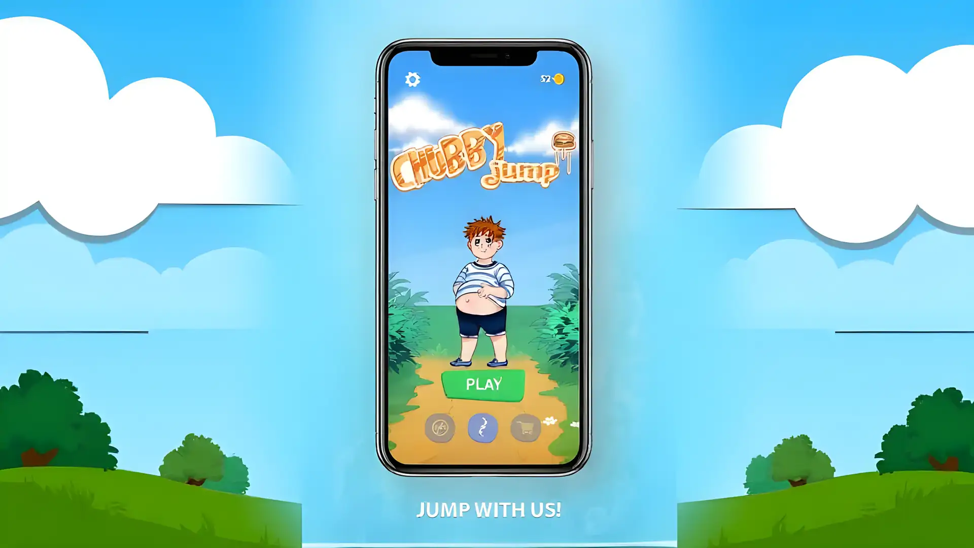 ChubbyJump–在冰箱兜风游戏中跳跃的人