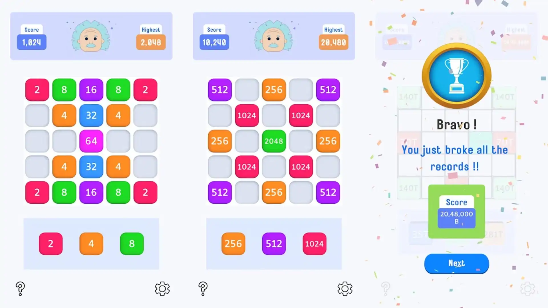 2048块：数字块合并