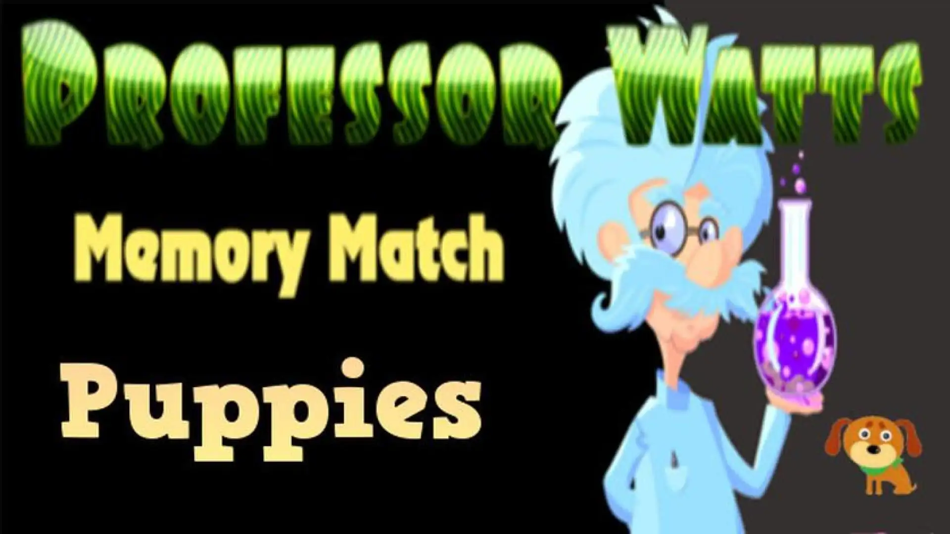 Professor Watts Memory Match: Puppies