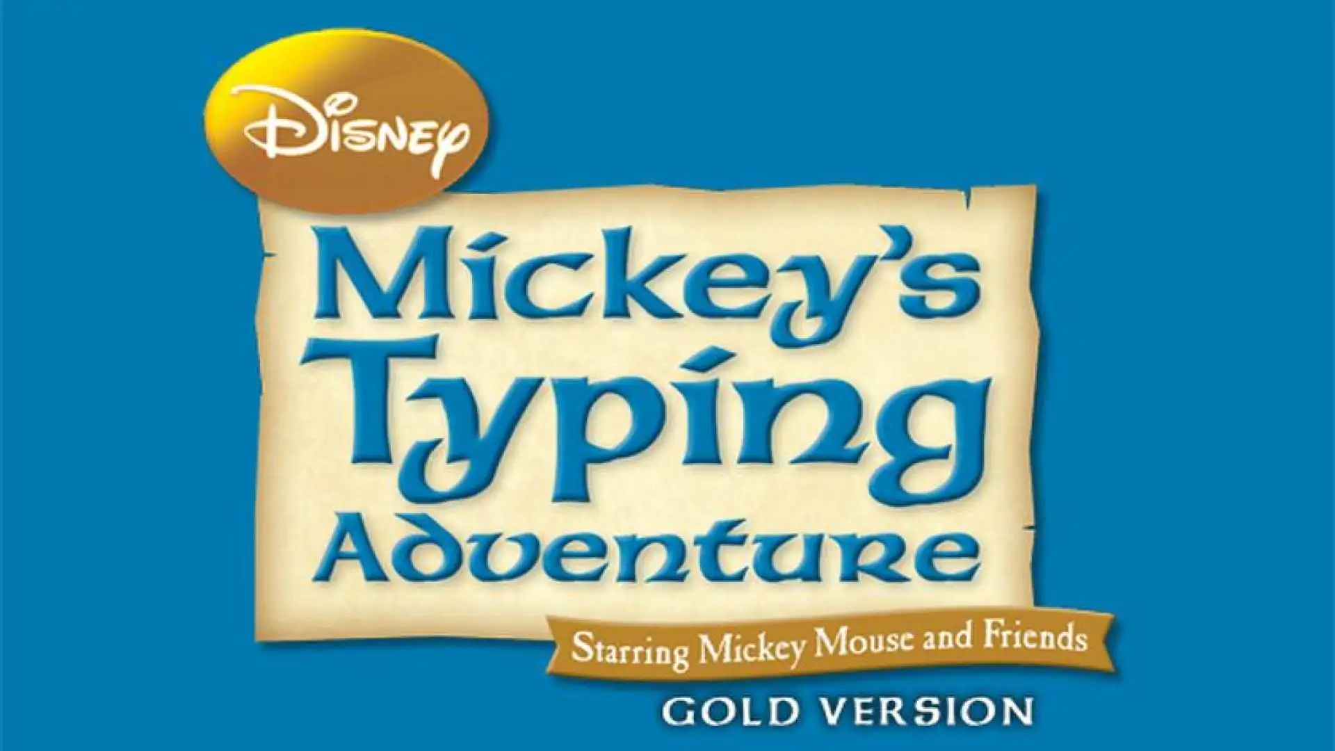 Disney Mickey's Typing Adventure Gold