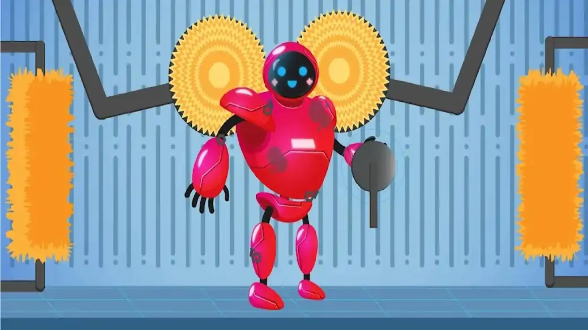游戏为孩子们机器人工厂。创建一个机器人。