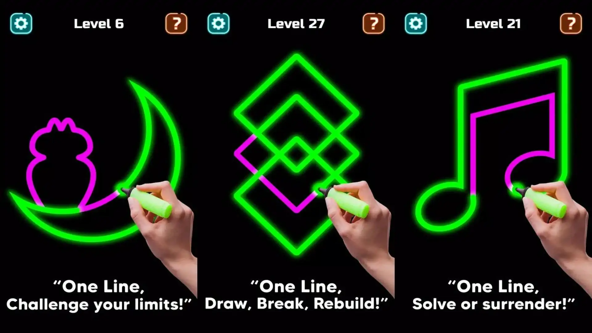 单笔绘画：一条线