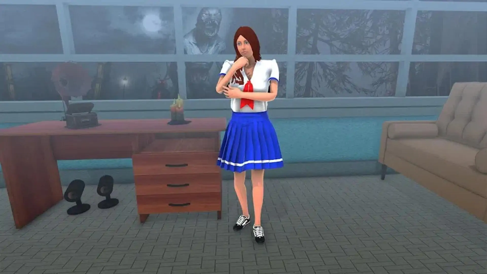 动漫女孩逃脱3D模拟器