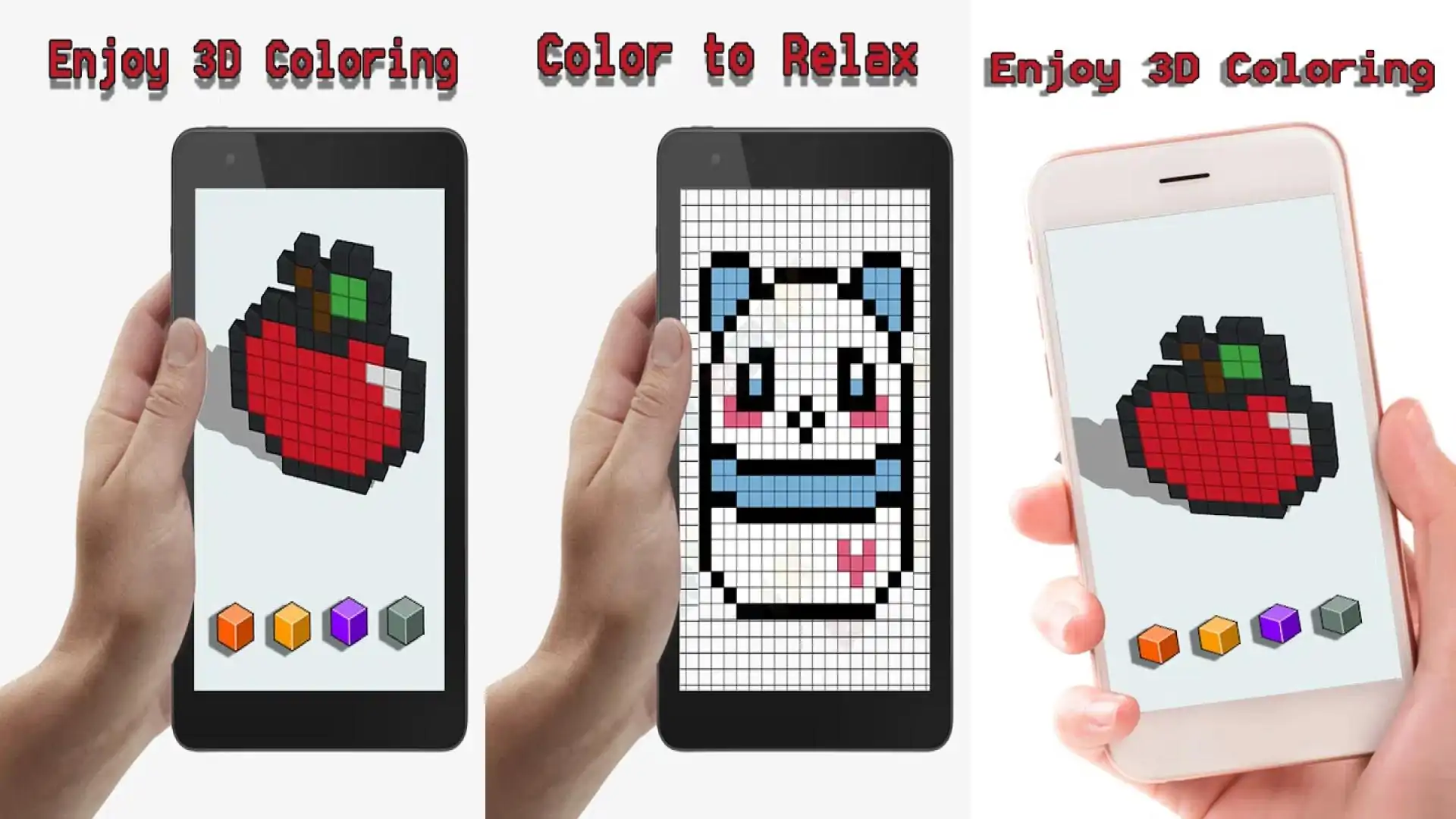 像素交叉拼图-带颜料的像素艺术