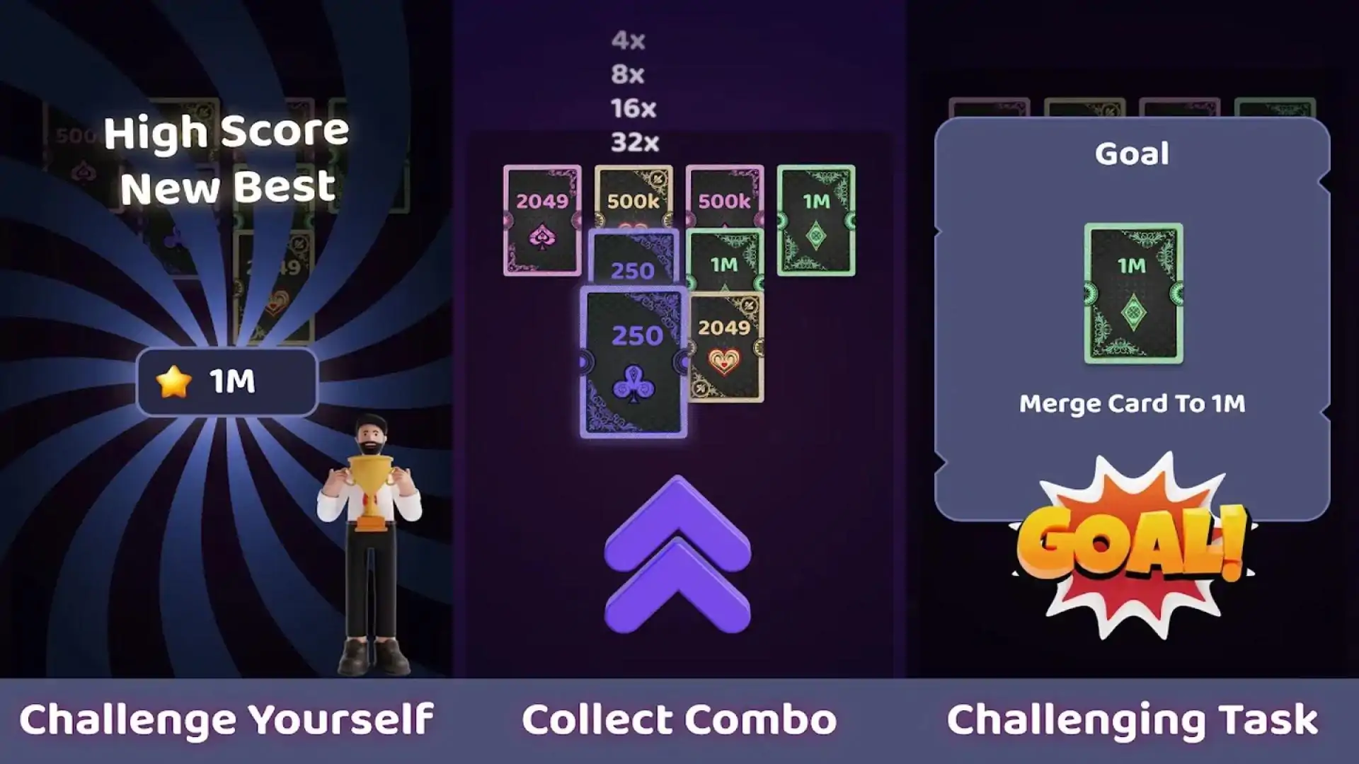 2048合并卡牌游戏