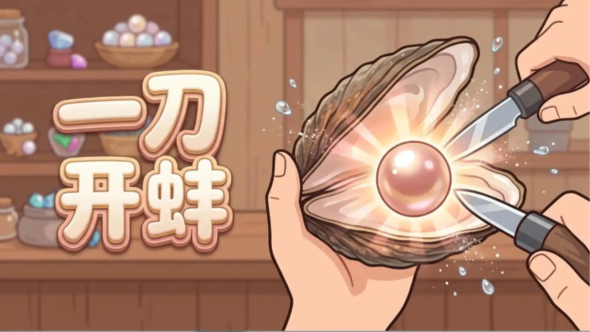 一刀开蚌