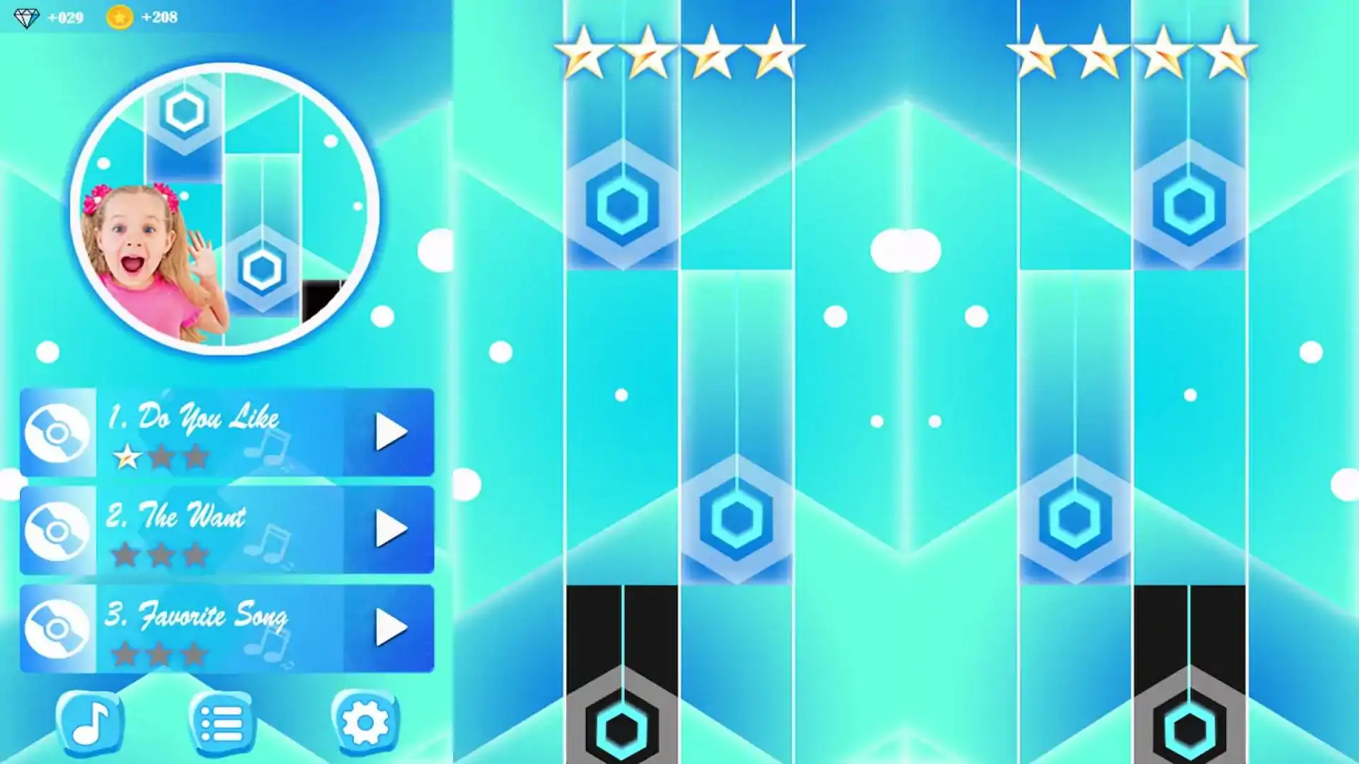 戴安娜和罗马钢琴瓷砖游戏