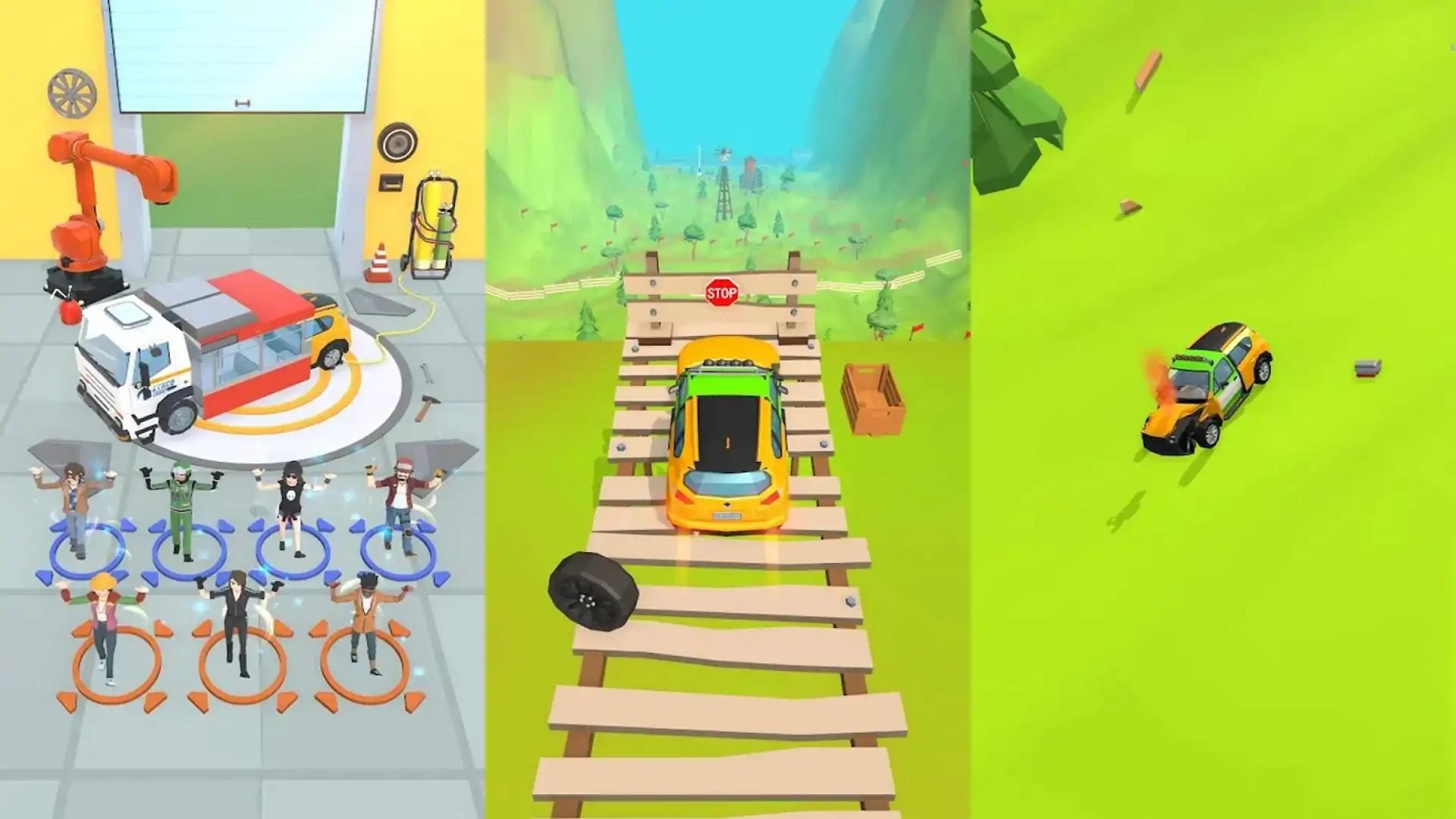 汽车合并：工艺和跳跃