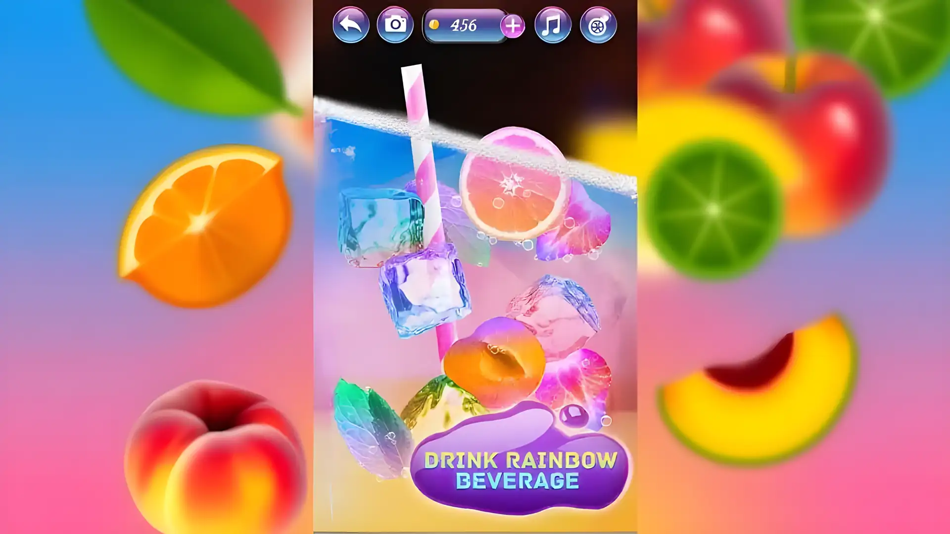 彩虹饮水果的模拟器