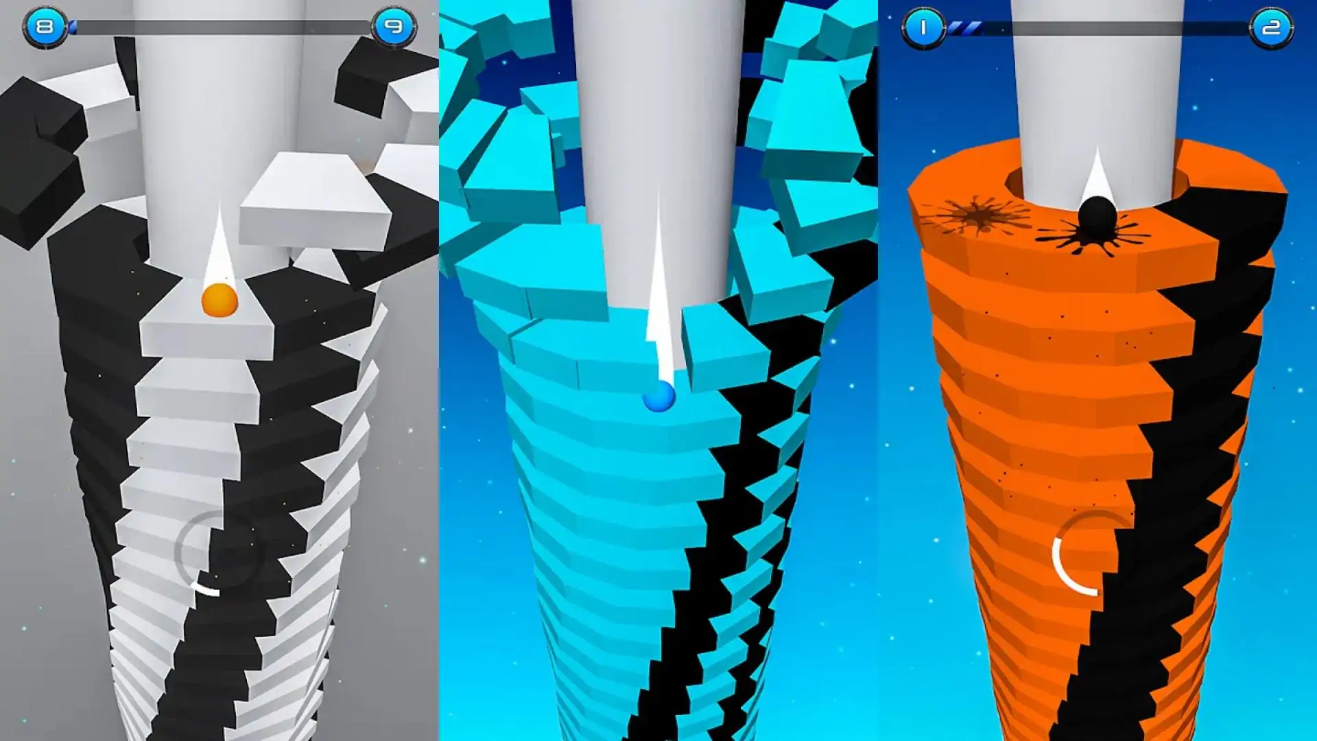 掉落堆栈爆炸球3D