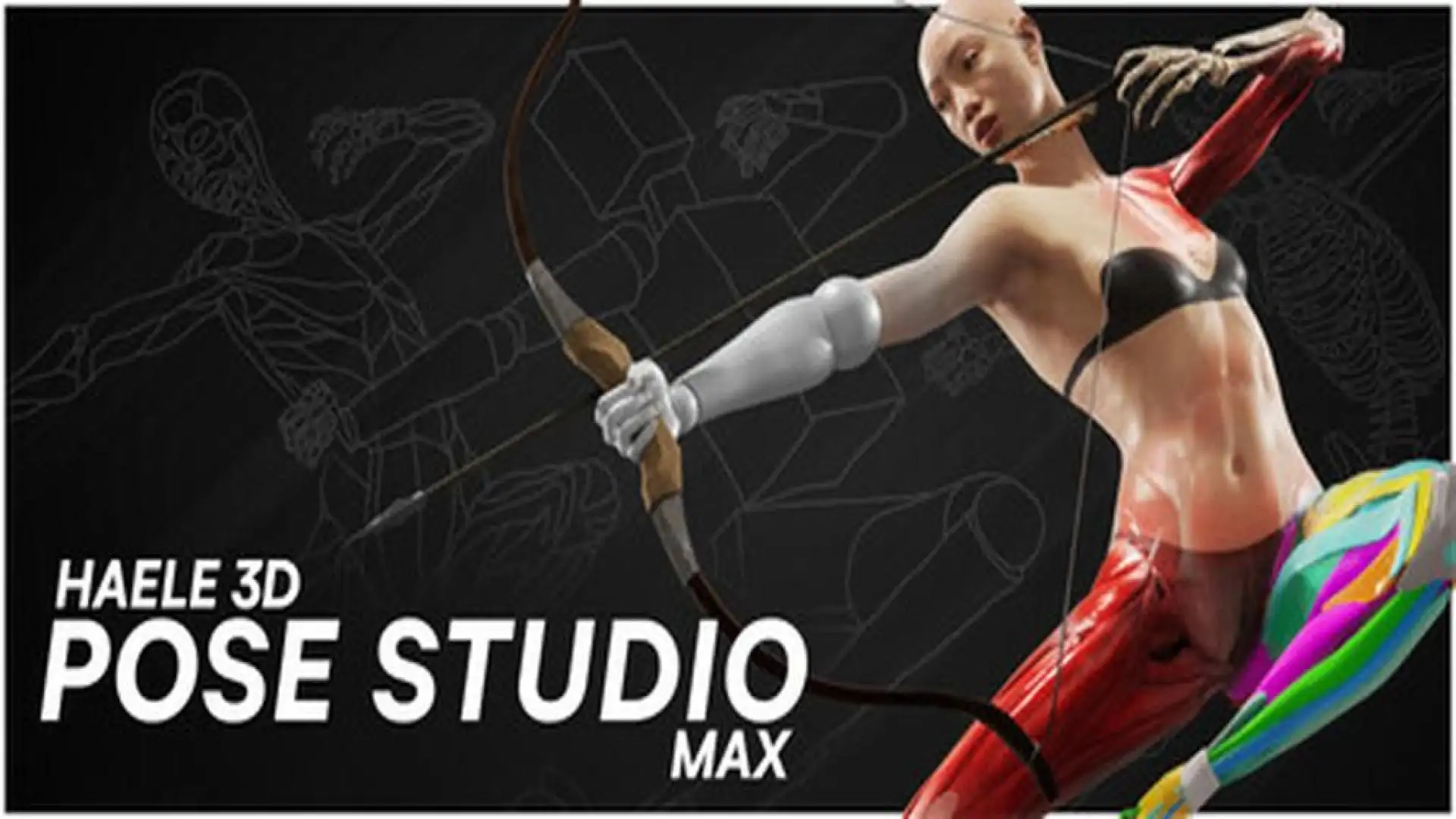 HAELE 3D - 姿势工作室 Max - 解剖绘画参考