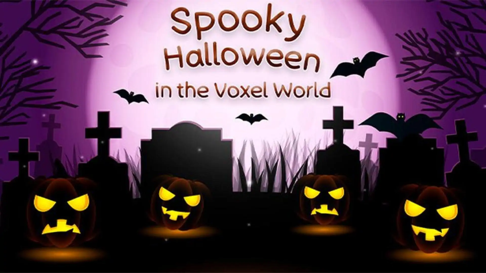 Spooky Halloween in the Voxel World (Remake)