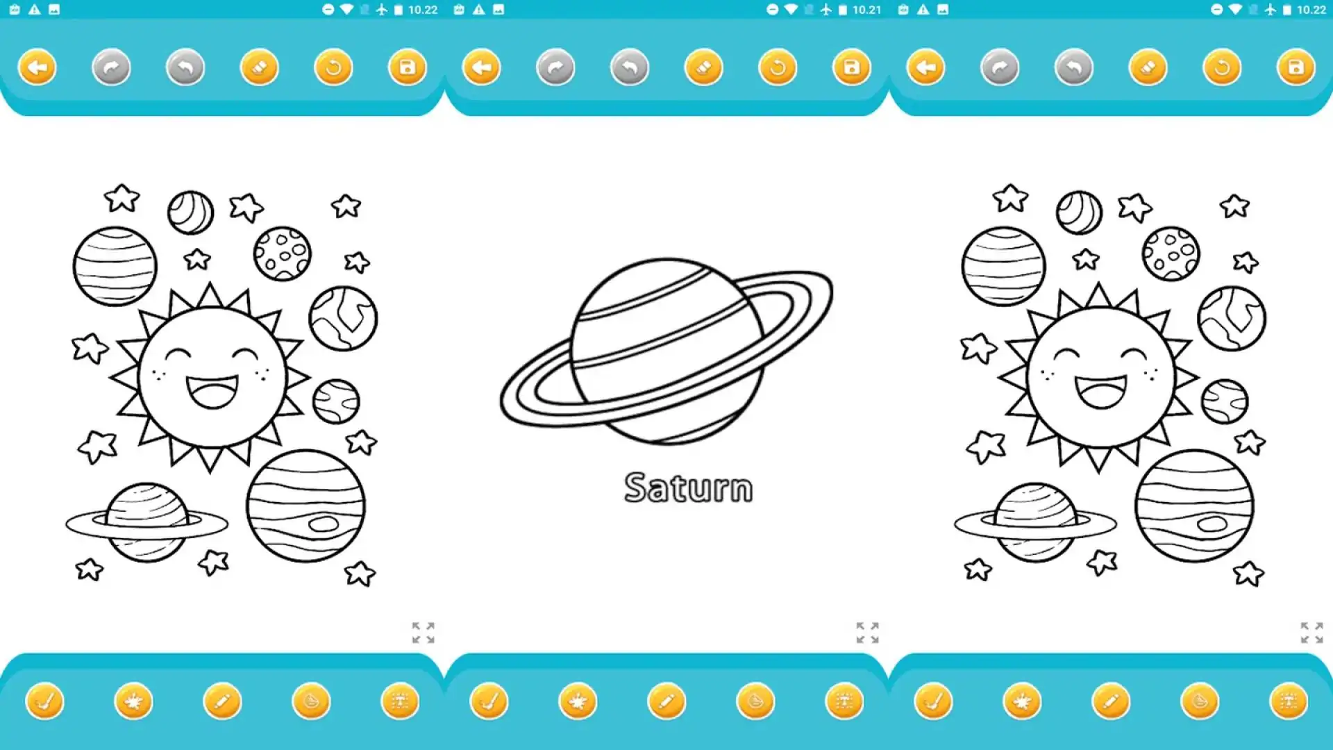 太空星球着色