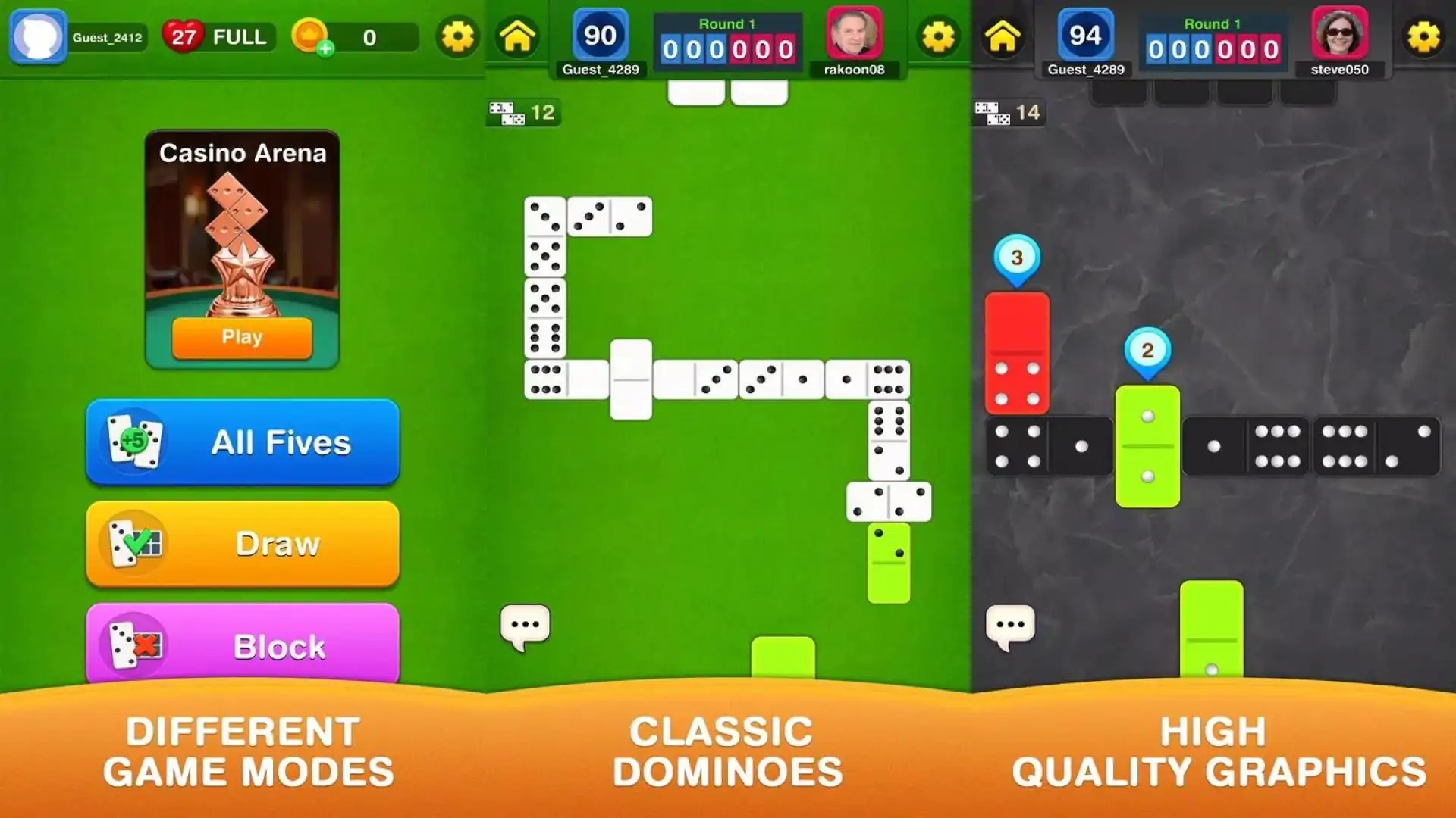 Dominoes：多米诺骨牌经典版，多人线上对战