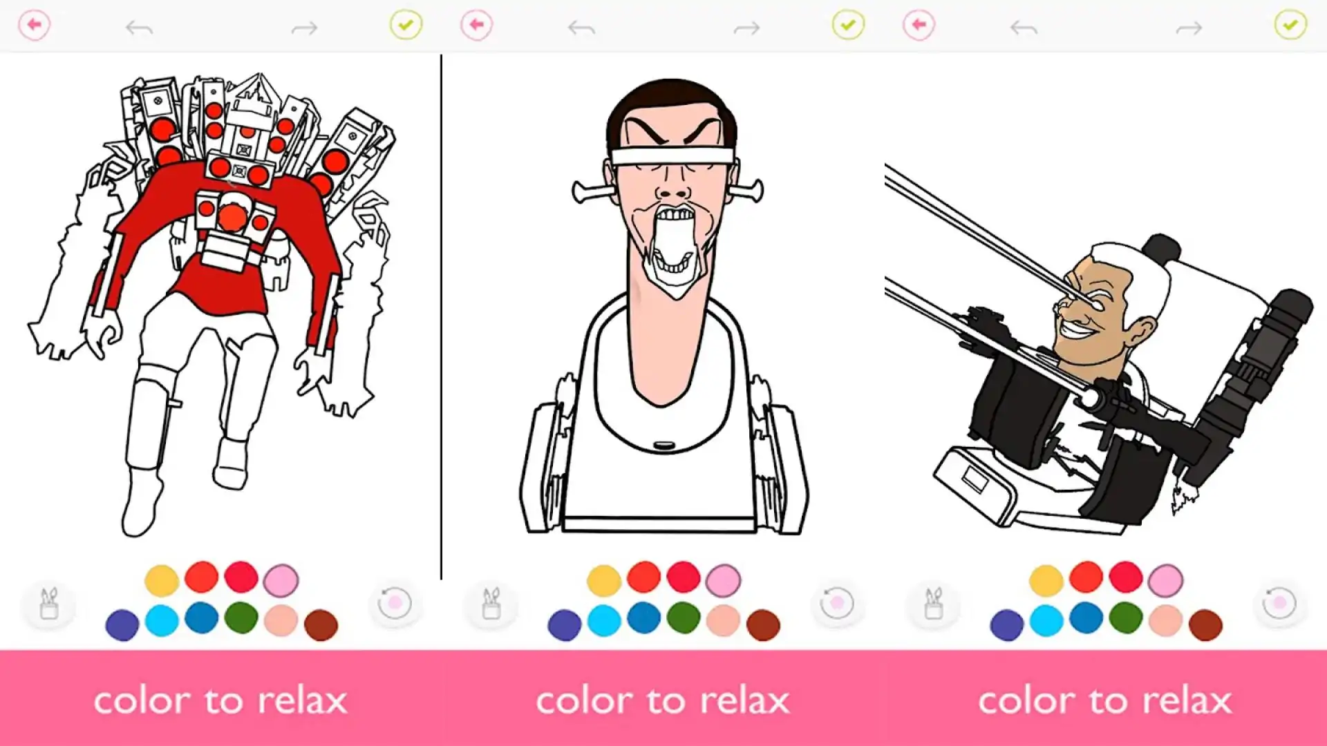 Skibidi厕所着色书