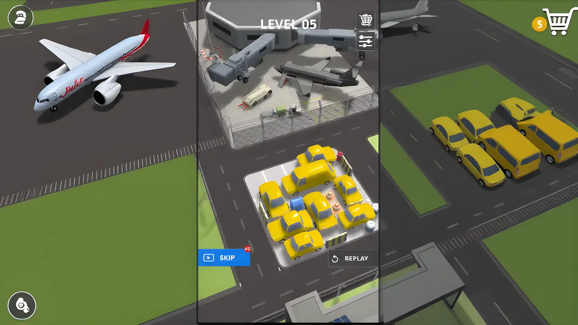 汽车堵塞停车：交通堵塞3d