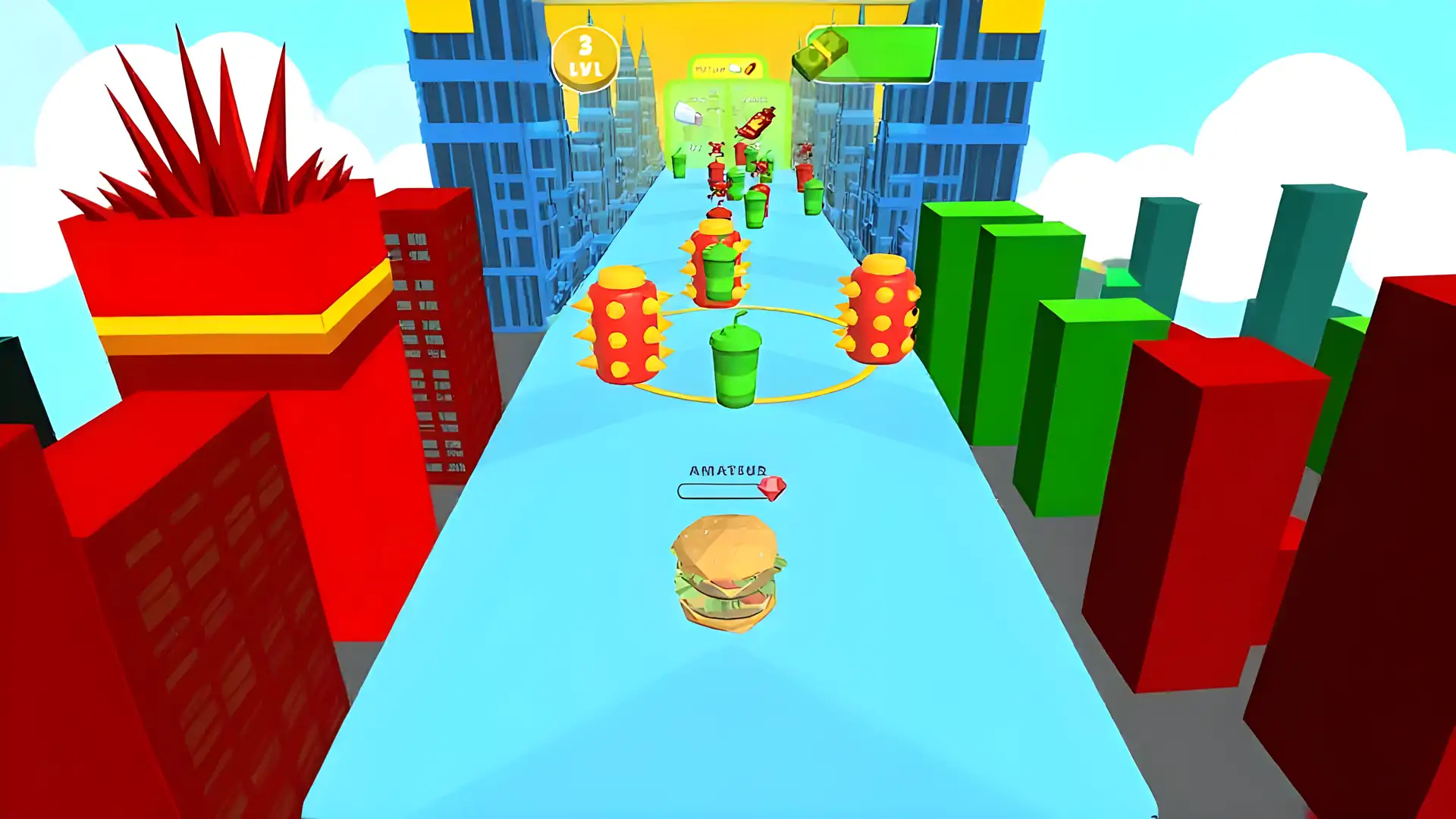 美食狂潮：跑步游戏3D