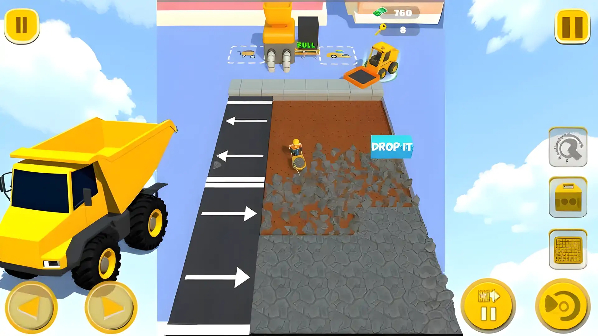 道路建设者空闲