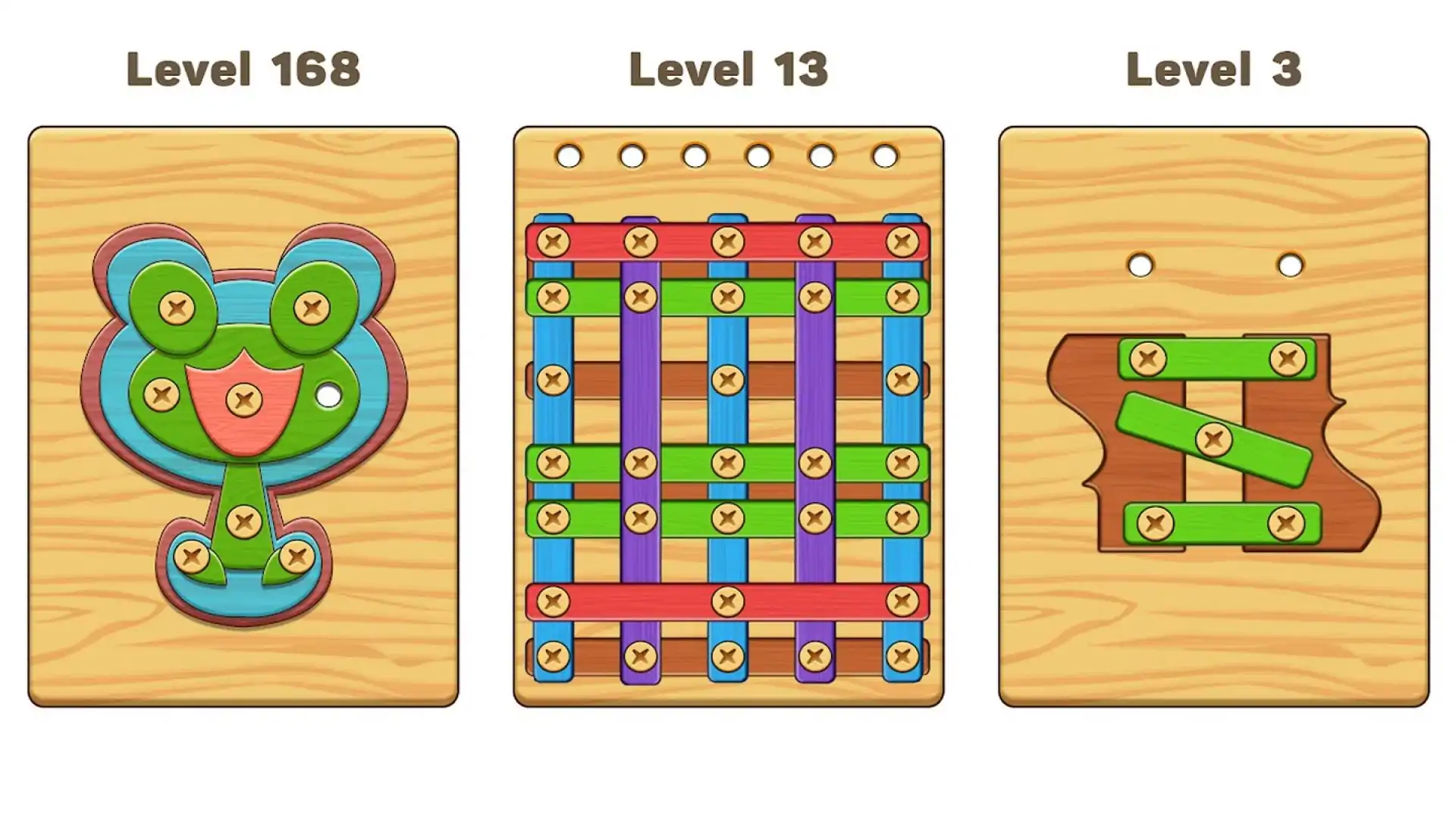 螺丝螺母和螺栓：WoodSolve