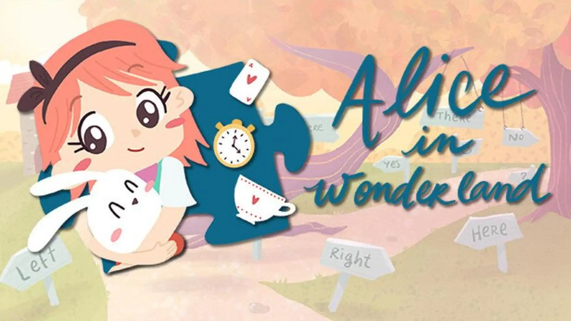 Alice in Wonderland - a jigsaw puzzle tale