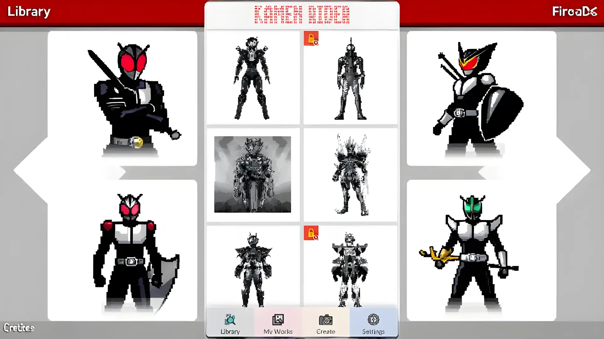 假面骑士Art像素色彩
