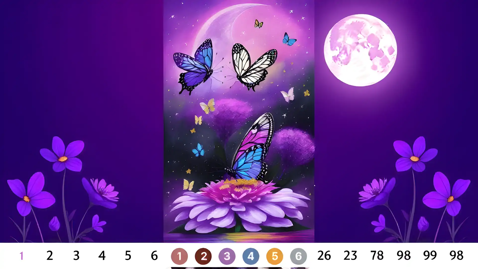 按数字点按颜色艺术游戏
