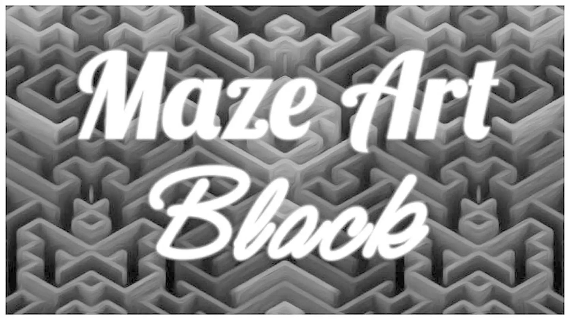 Maze Art: Black