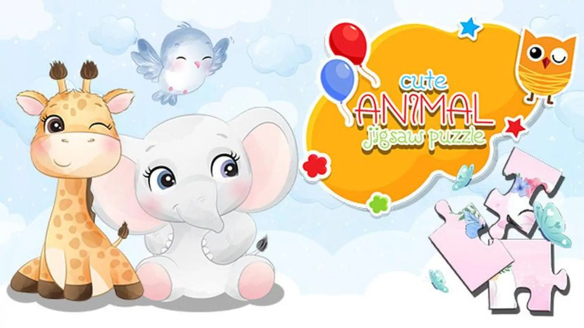 Cute animal jigsaw puzzle