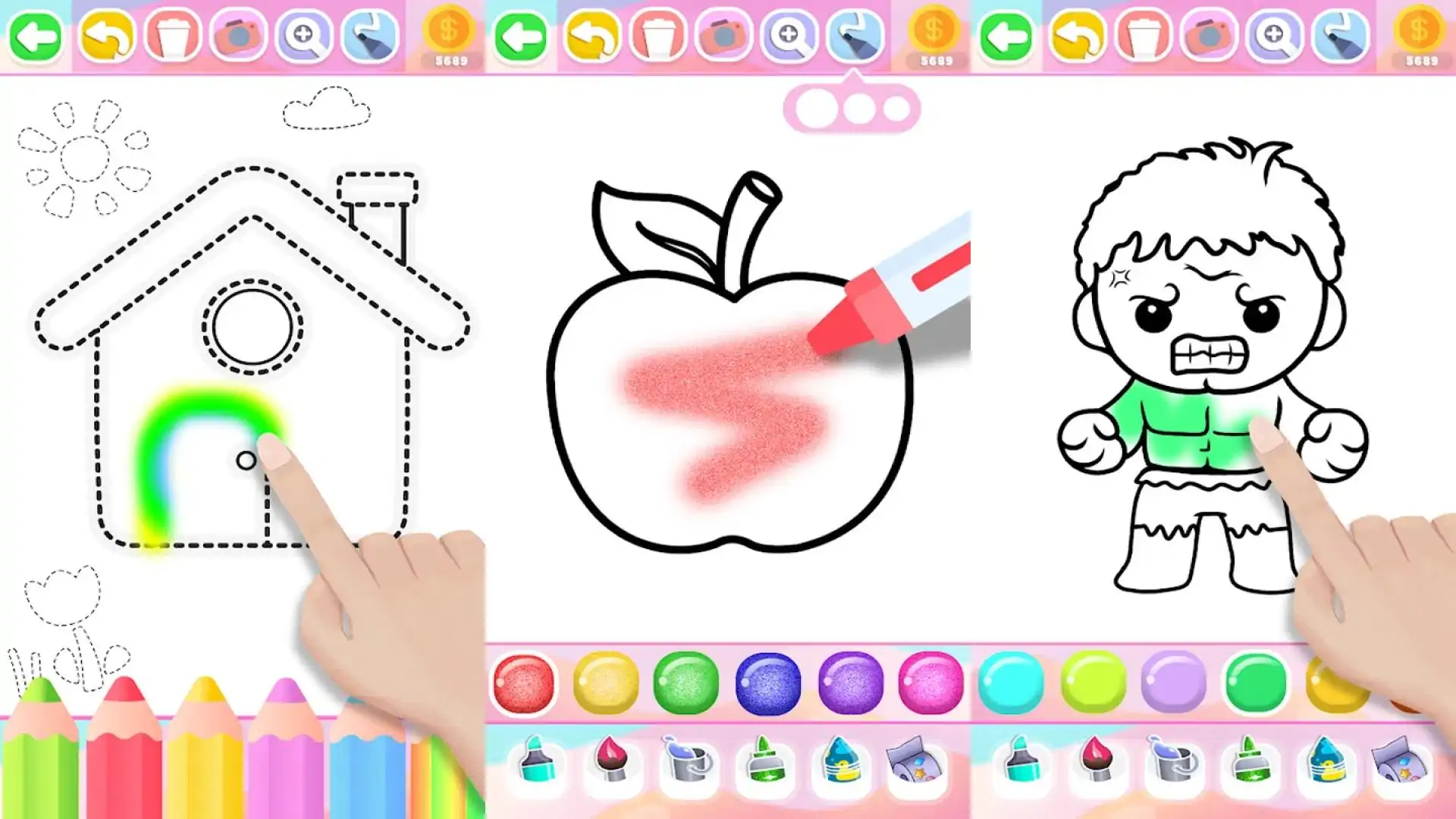 幼儿着色：绘画和匹配