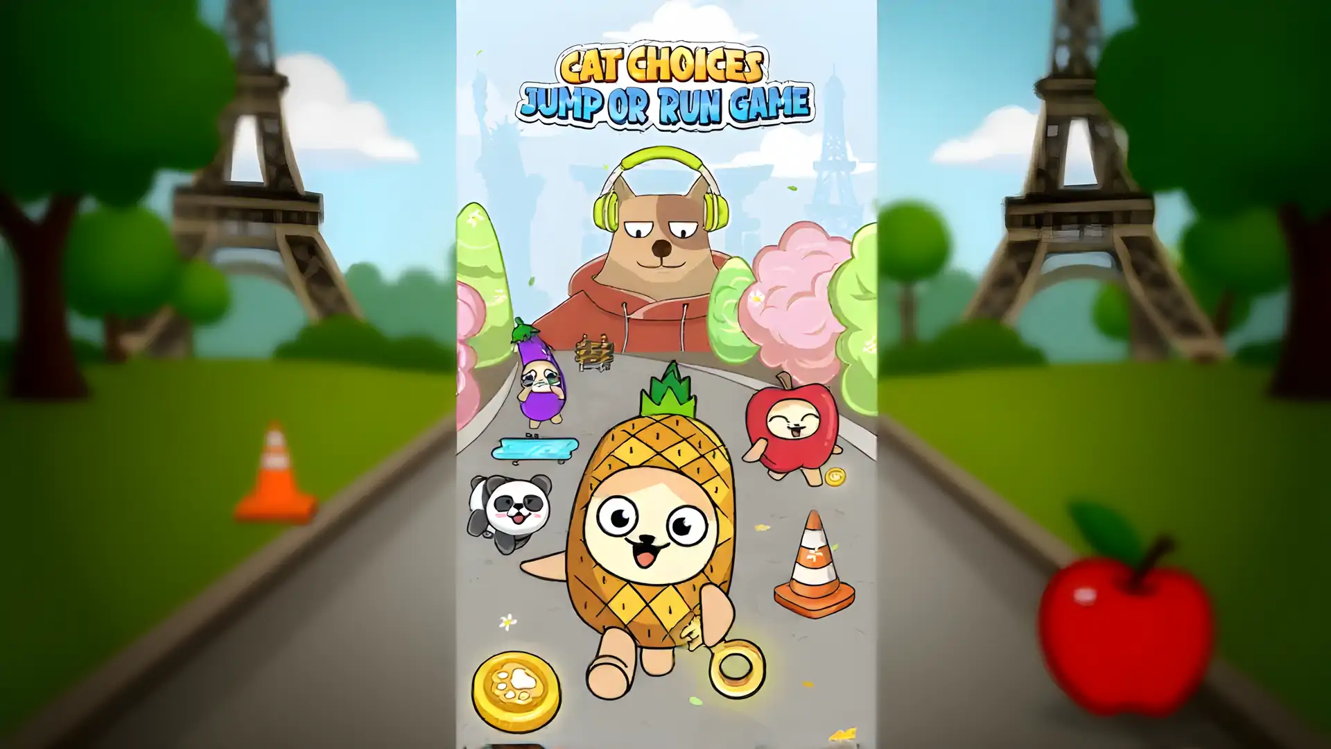 猫的选择：跳跃或奔跑游戏