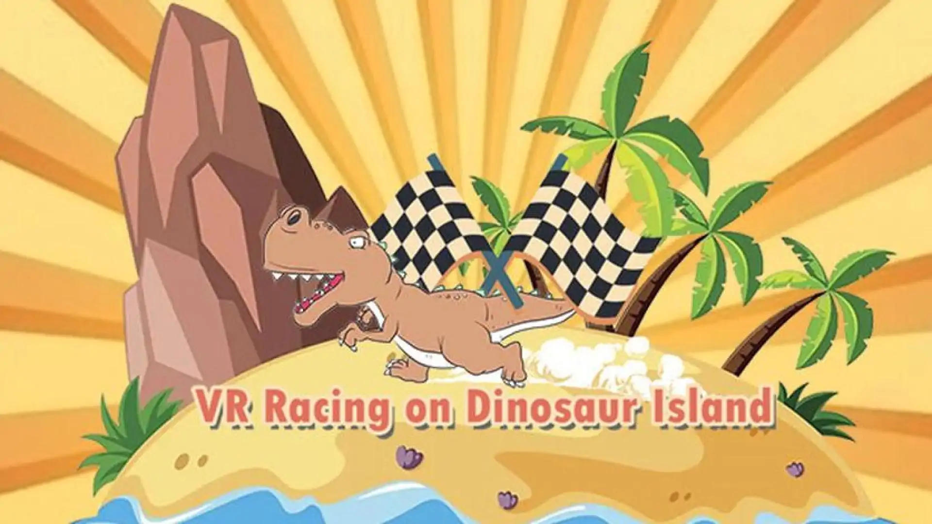 VR Racing on Dinosaur Island