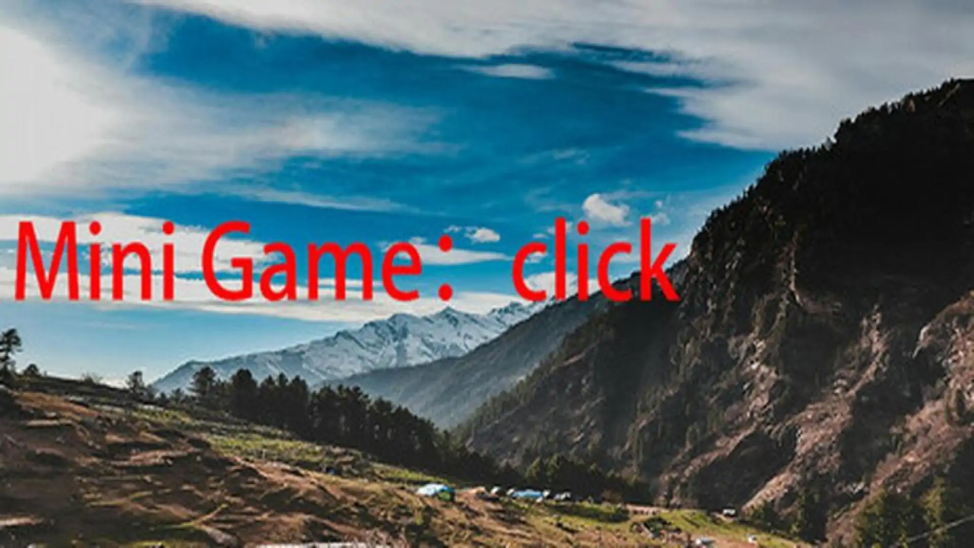 Mini Game:click