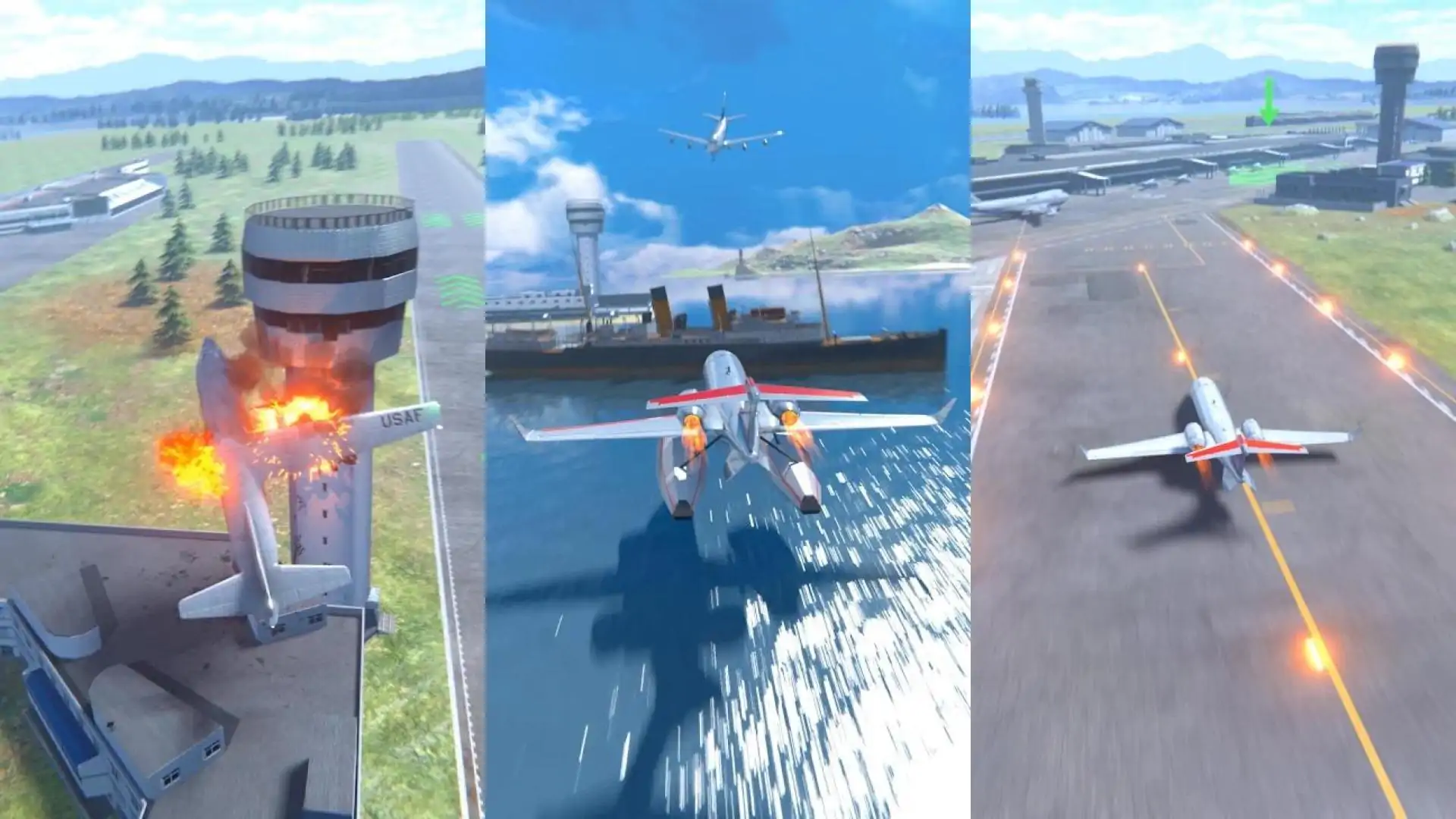 飞机旅行飞行模拟器